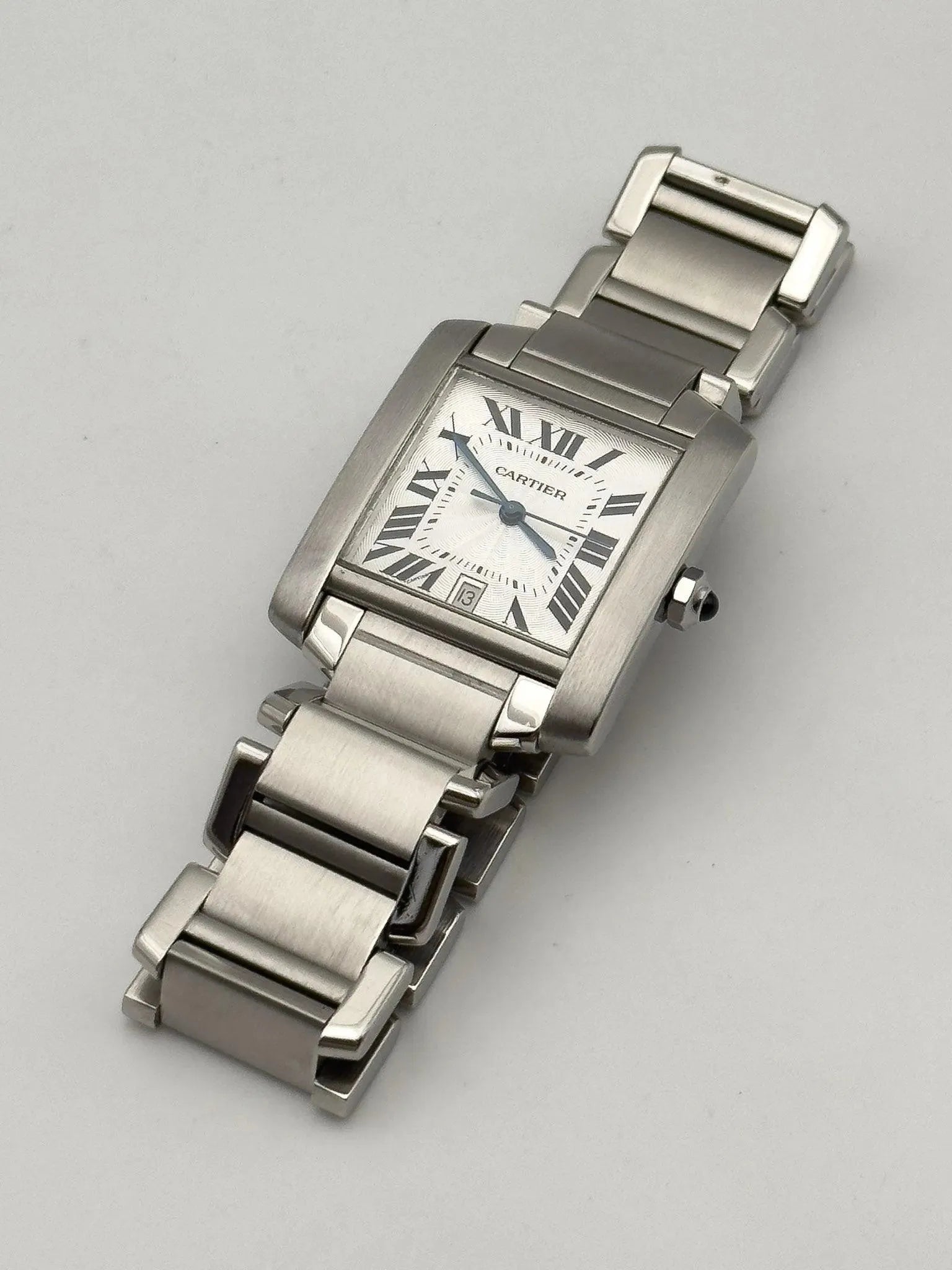Cartier - Tank Française LM Auto - boîte - 2000S - Atelier Victor - Vintage Shop