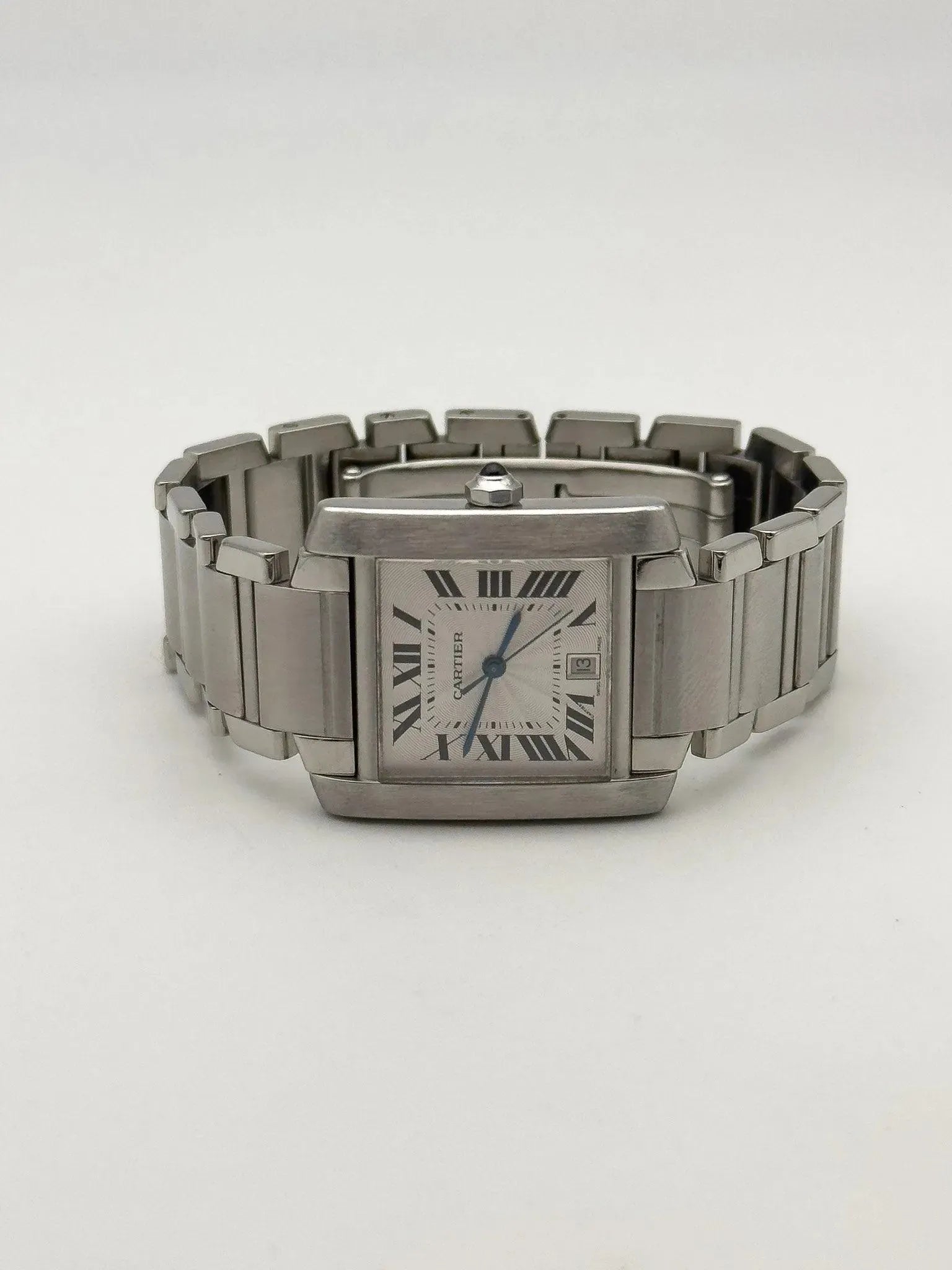 Cartier - Tank Française LM Auto - boîte - 2000S - Atelier Victor - Vintage Shop