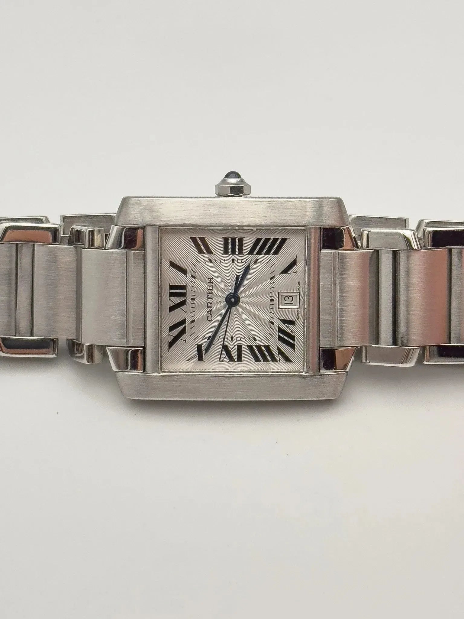 Cartier - Tank Française LM Auto - boîte - 2000S - Atelier Victor - Vintage Shop