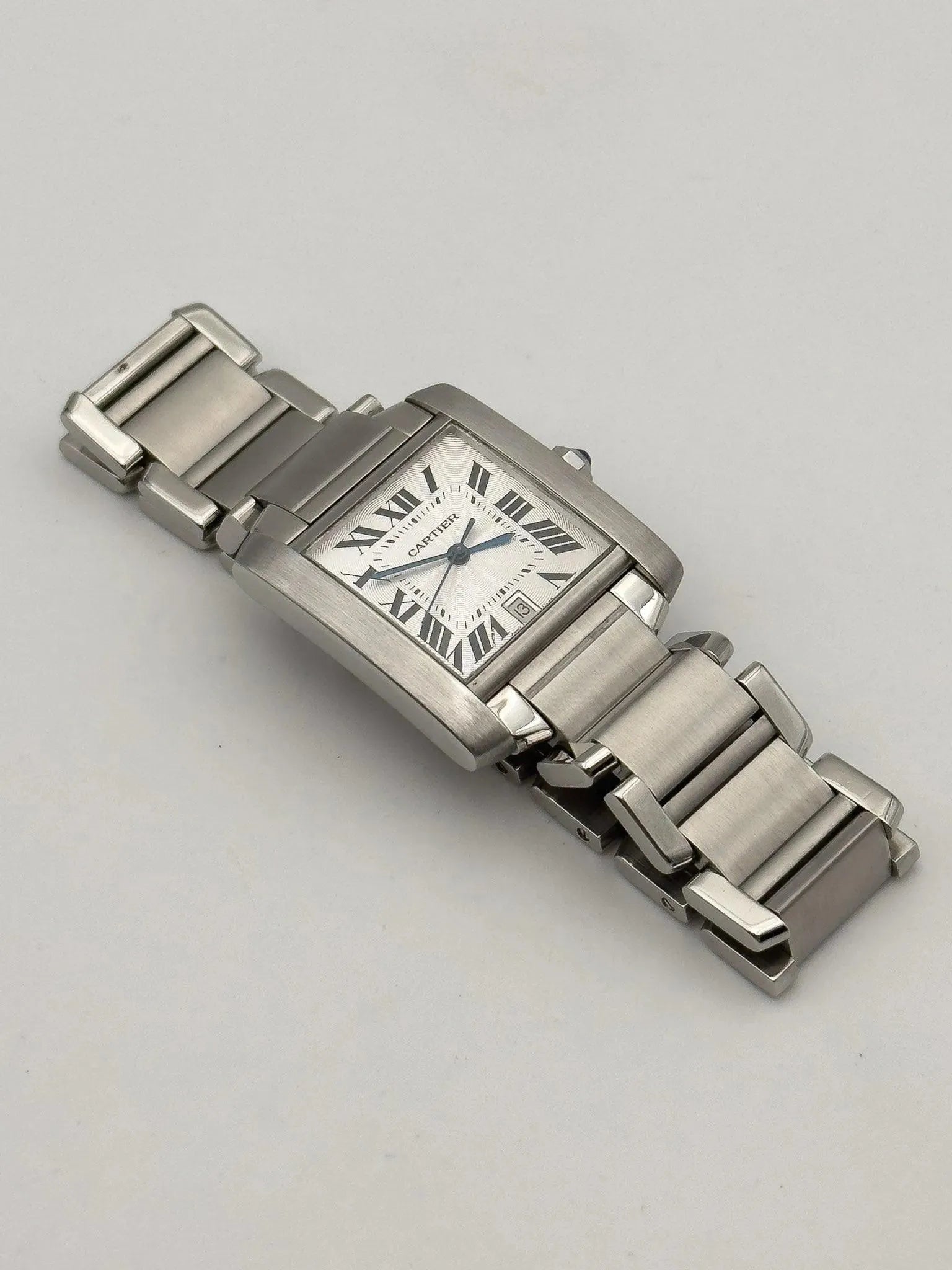 Cartier - Tank Française LM Auto - boîte - 2000S - Atelier Victor - Vintage Shop