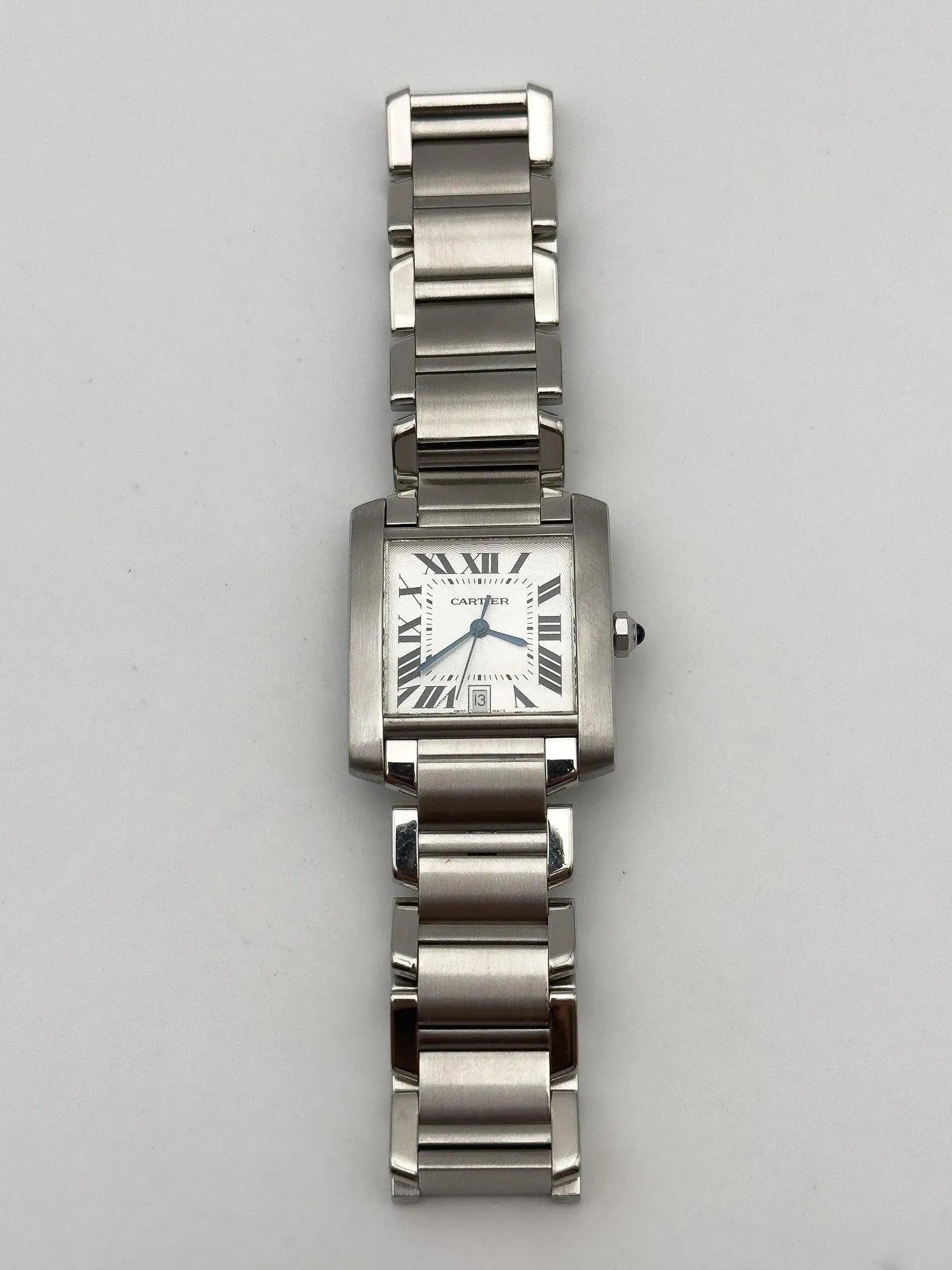 Cartier - Tank Française LM Auto - boîte - 2000S - Atelier Victor - Vintage Shop