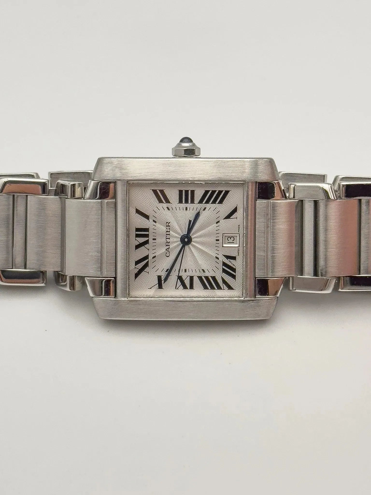 Cartier - Tank Française LM Auto - boîte - 2000S - Atelier Victor - Vintage Shop