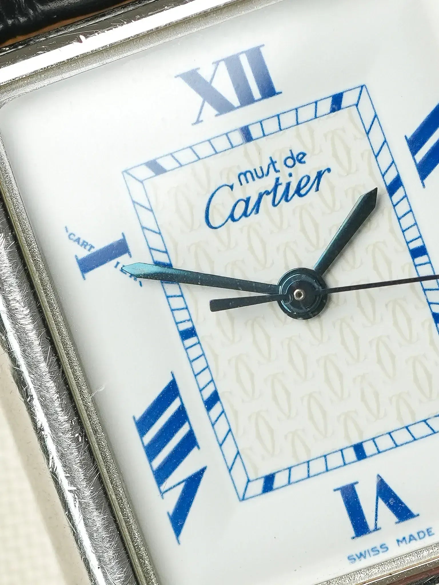 Cartier - Tank Must 2414 Argent massif avec boucle déployante - 1990s - Atelier Victor