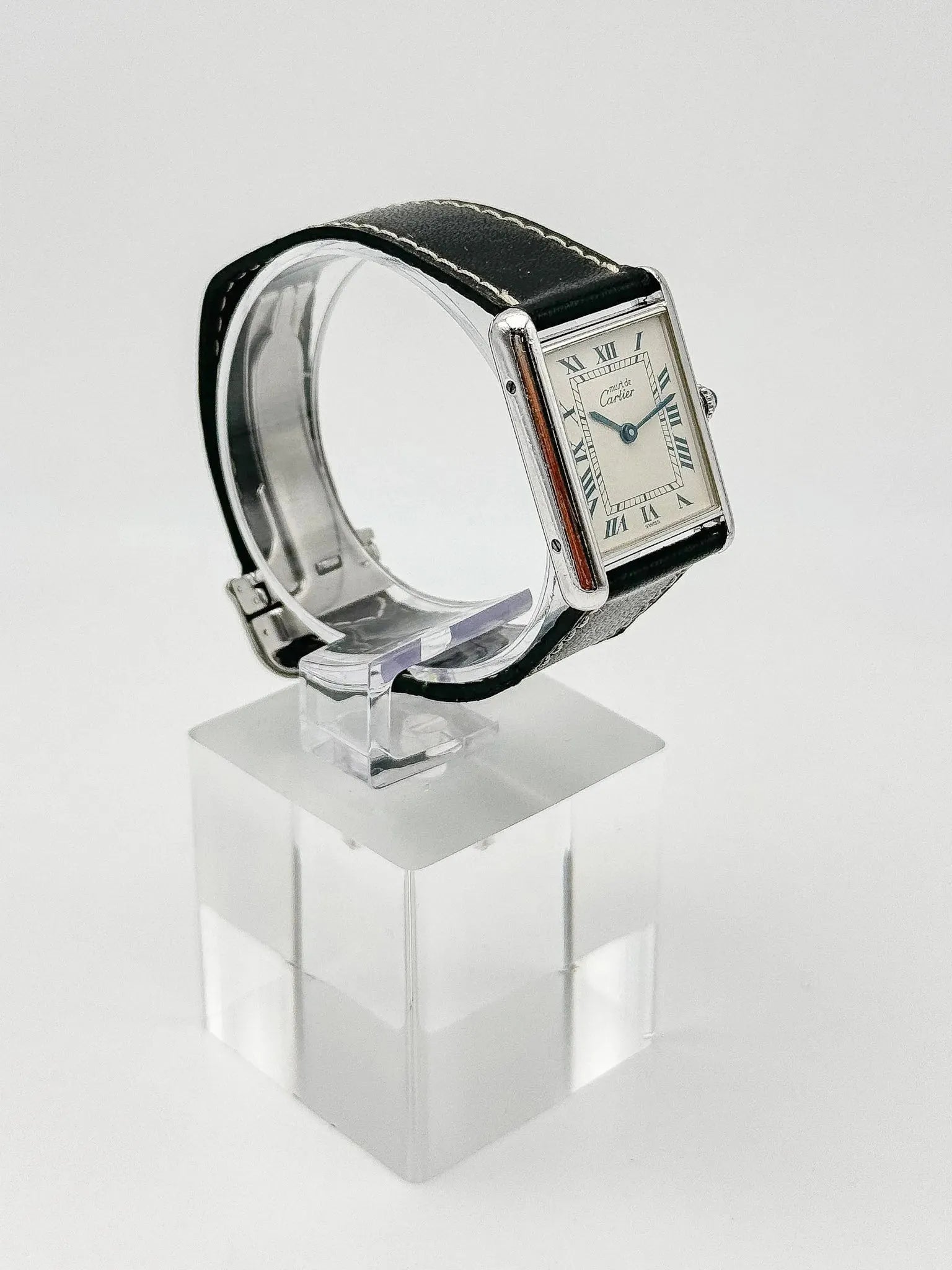 Cartier - Tank Must Argent massif LM - 1990s - Atelier Victor Paris - Vintage Watch Shop Dubai