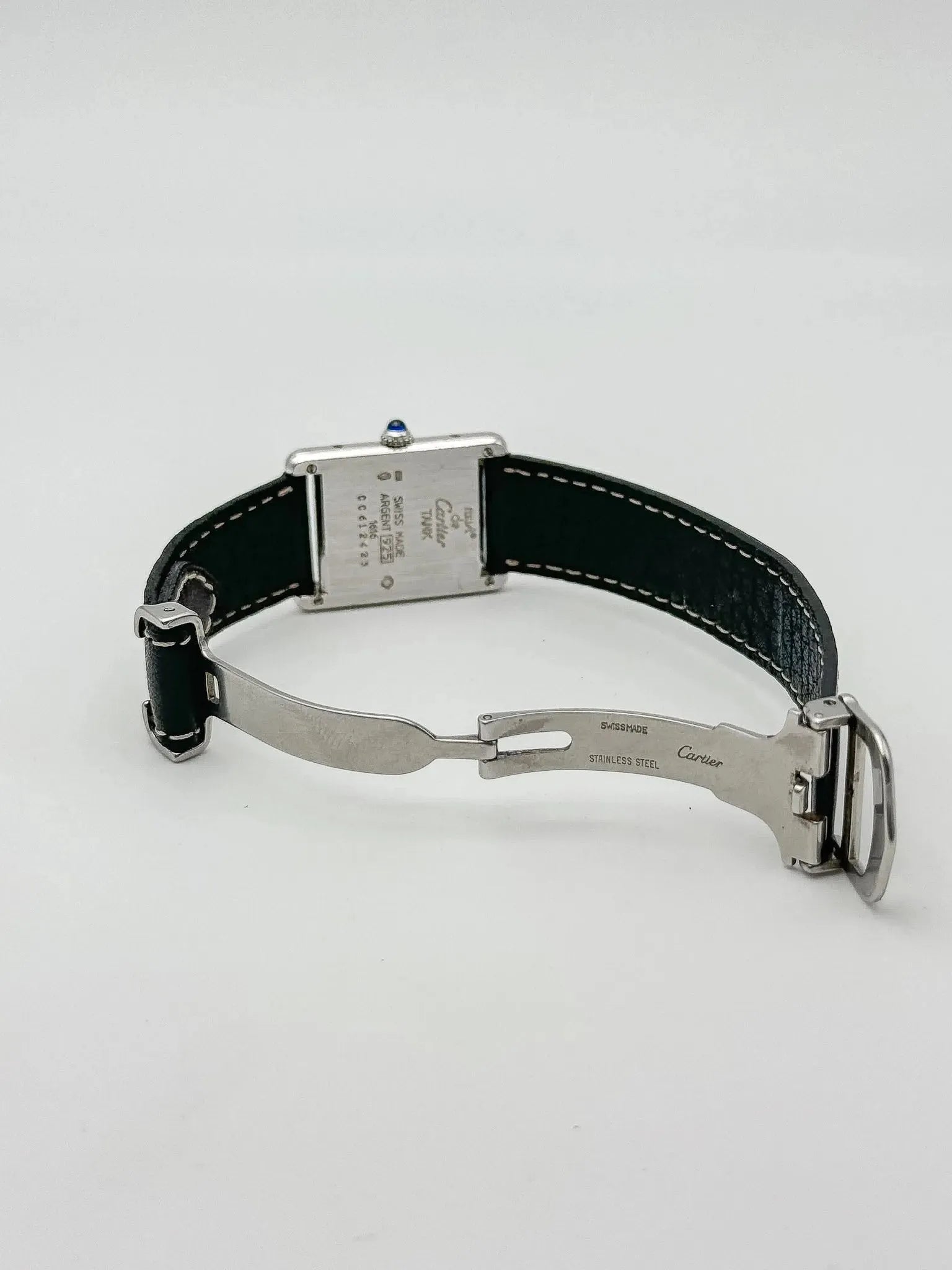 Cartier - Tank Must Argent massif LM - 1990s - Atelier Victor Paris - Vintage Watch Shop Dubai