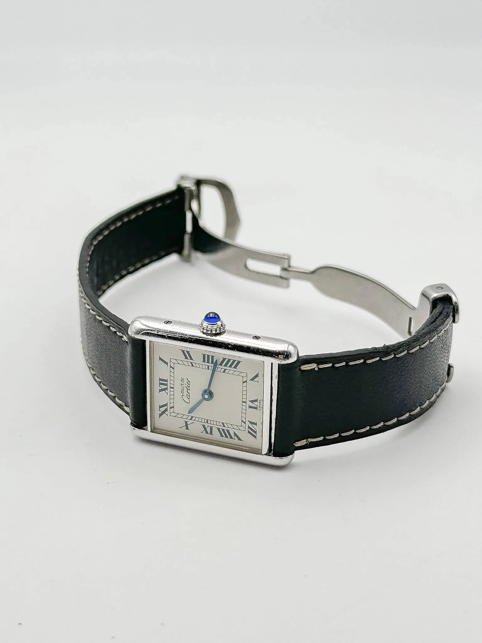 Cartier - Tank Must Argent massif LM - 1990s - Atelier Victor Paris - Vintage Watch Shop Dubai