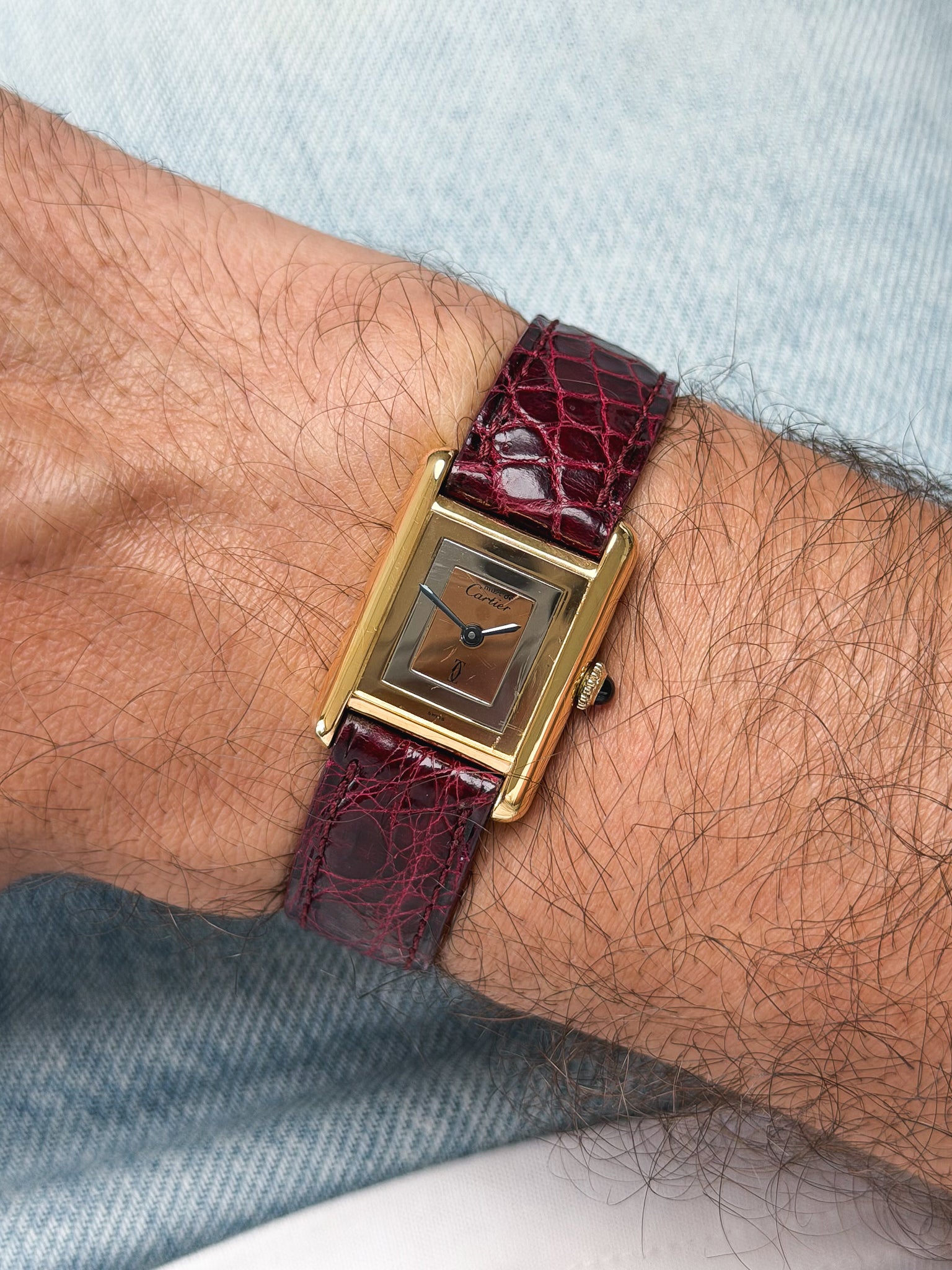 Cartier - Tank Must Quadrante Trinity Piccolo modello - 1980s