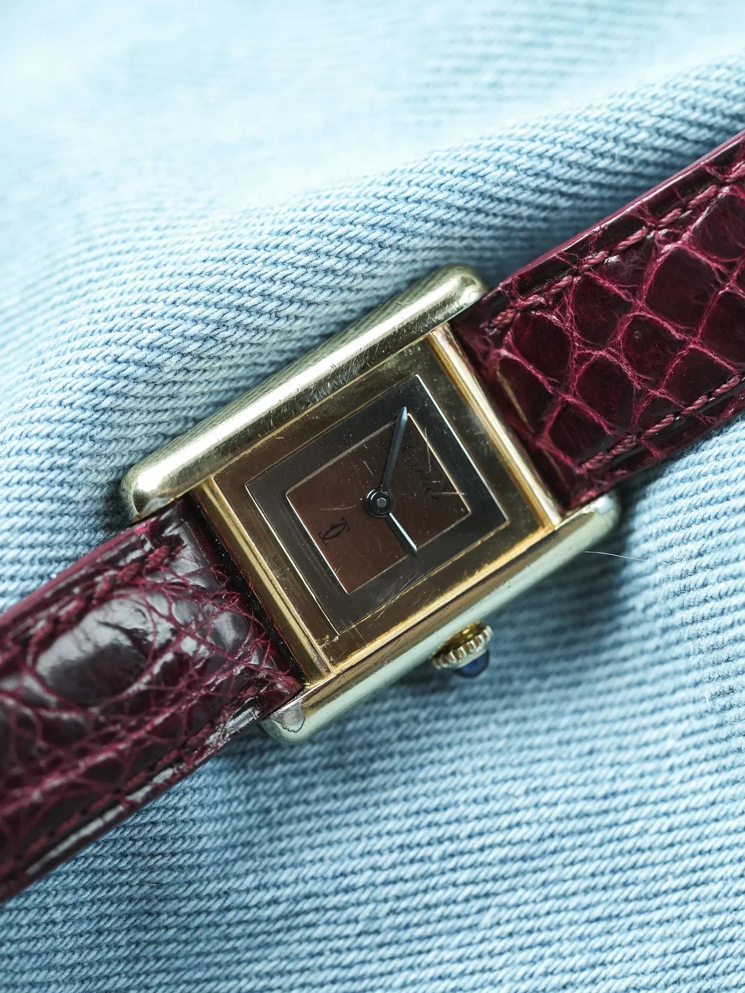 Cartier - Tank Must Cadran Trinity Petit modèle quartz - 1980s - Atelier Victor - Vintage Shop