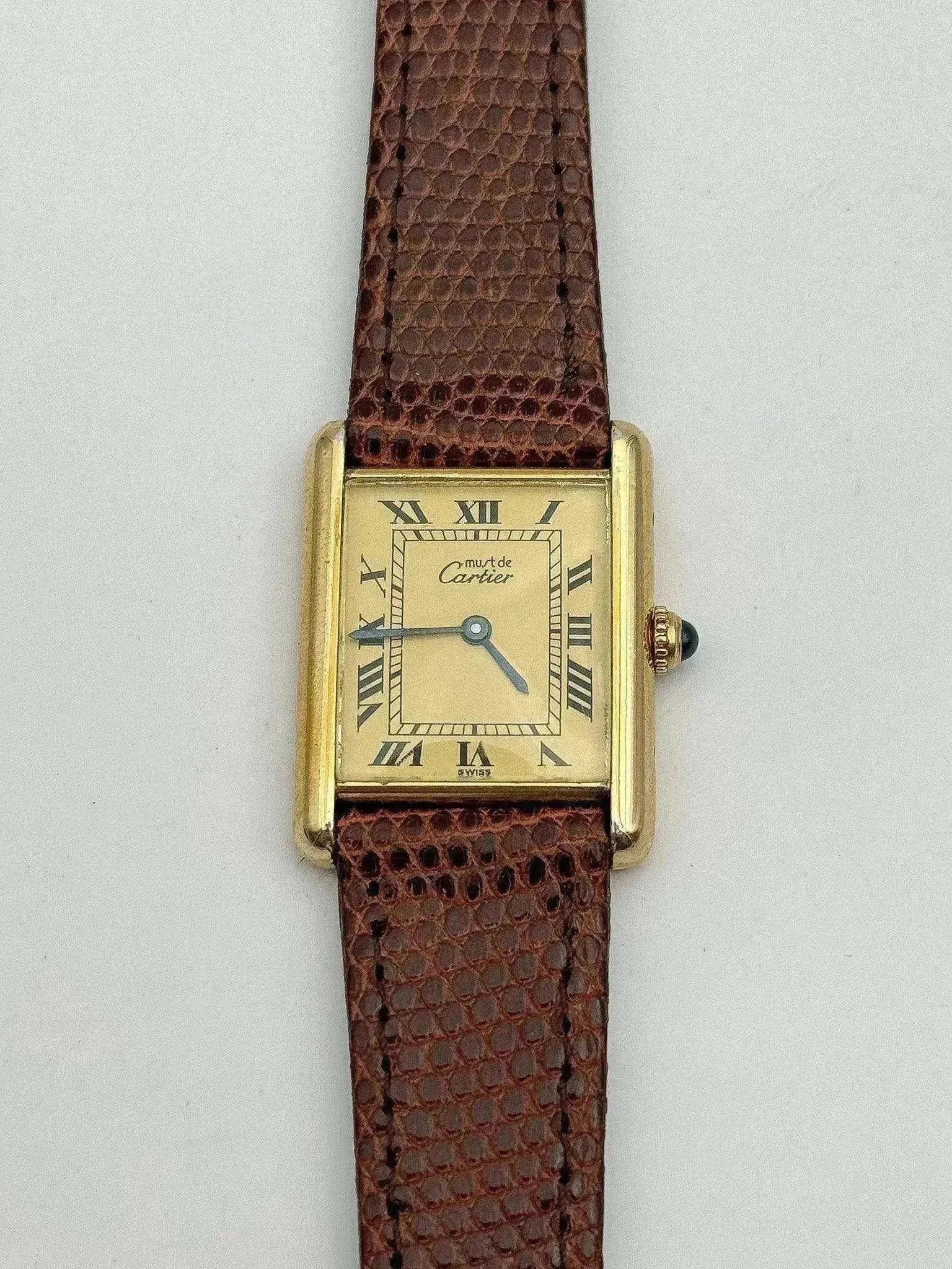 Cartier - Tank Must LM Vermeil Cadran Or - 1980S - Atelier Victor