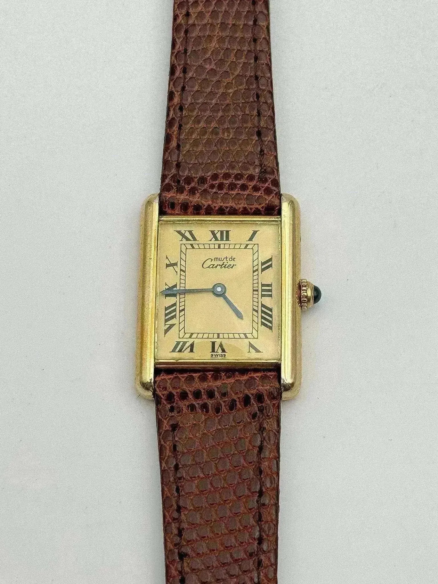 Cartier - Tank Must LM Vermeil Cadran Or - 1980S - Atelier Victor