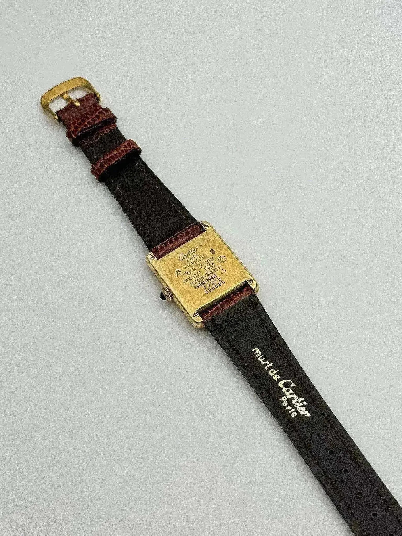 Cartier - Tank Must LM Vermeil Cadran Or - 1980S - Atelier Victor