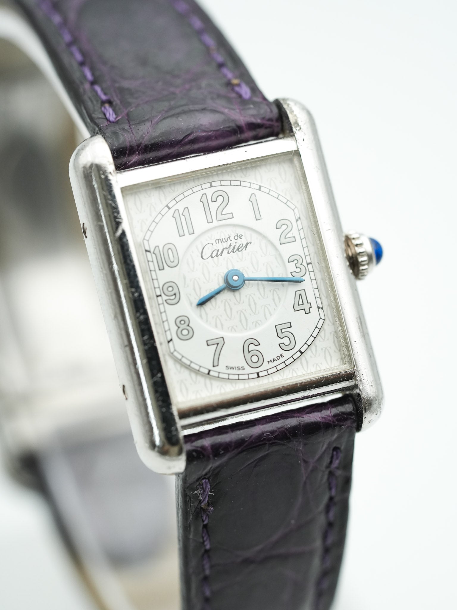 Cartier - Tank Must SM Argent massif avec boucle déployante - 1990s - Atelier Victor Paris - Vintage Watch Shop Dubai