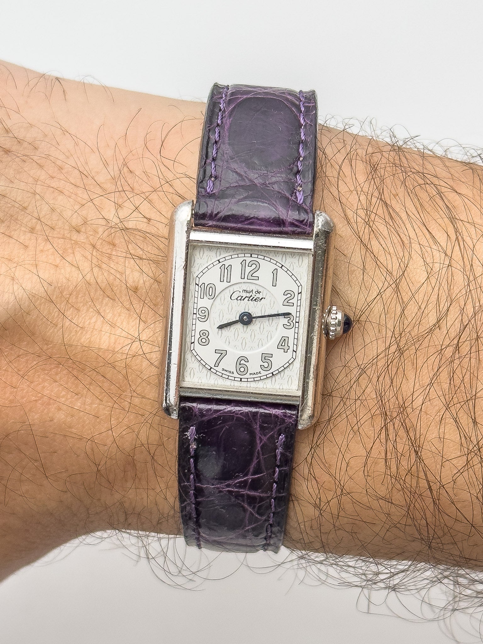 Cartier - Tank Must SM Argent massif avec boucle déployante - 1990s - Atelier Victor Paris - Vintage Watch Shop Dubai