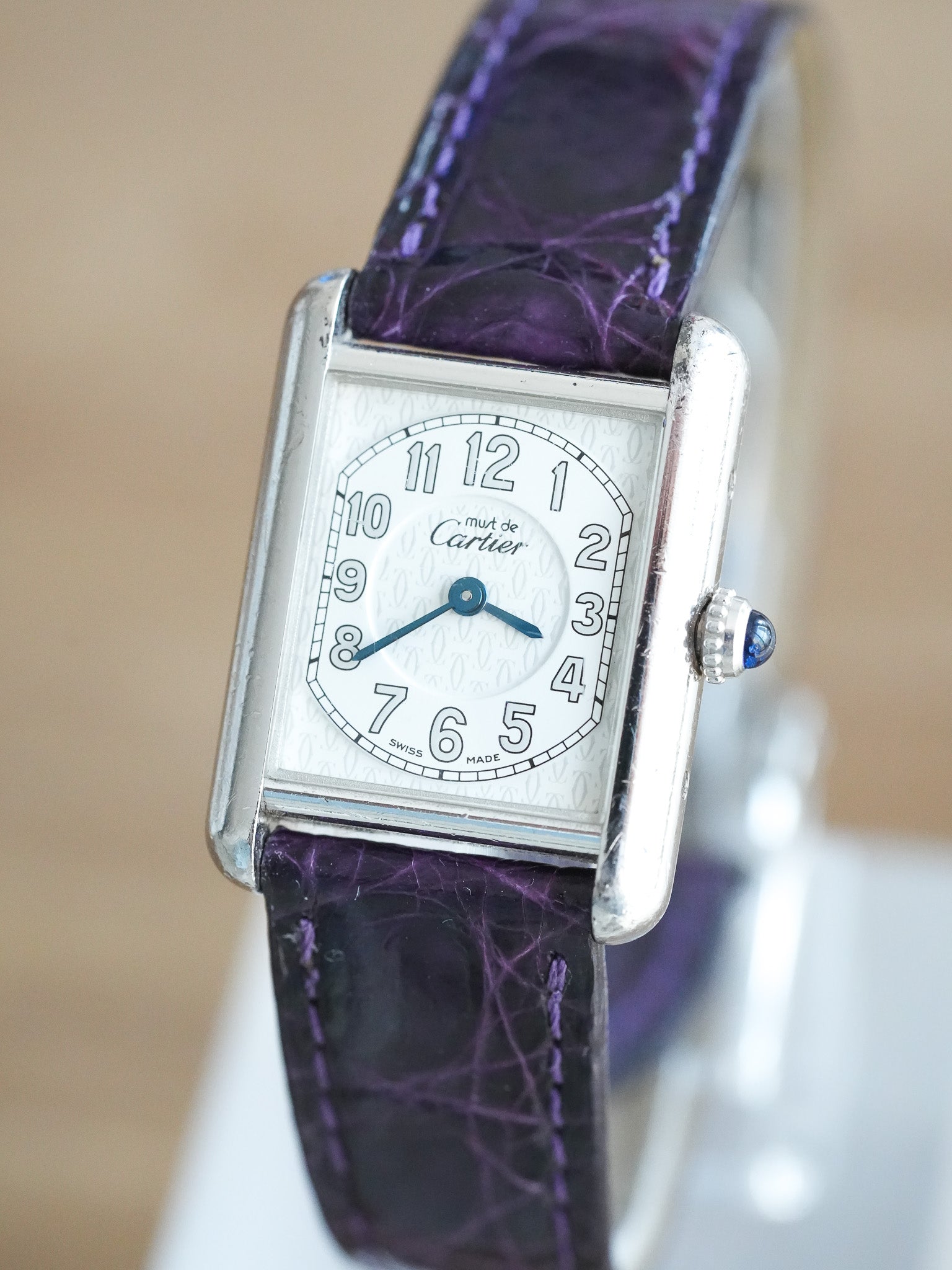 Cartier - Tank Must SM Argent massif avec boucle déployante - 1990s - Atelier Victor Paris - Vintage Watch Shop Dubai