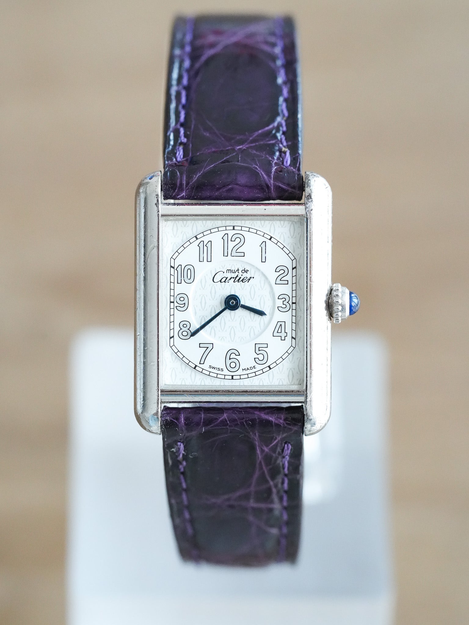 Cartier - Tank Must SM Argent massif avec boucle déployante - 1990s - Atelier Victor Paris - Vintage Watch Shop Dubai