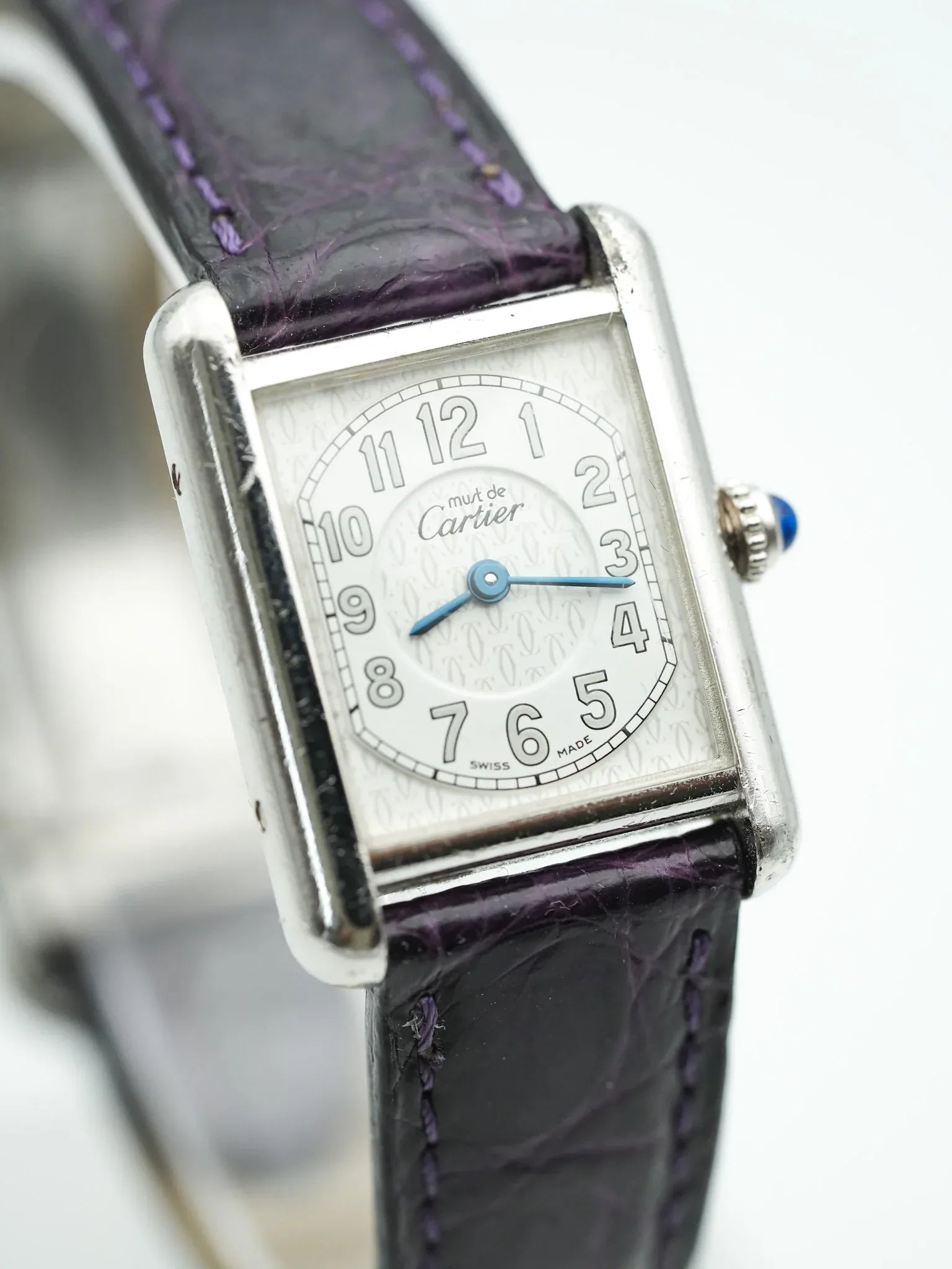 Cartier - Tank Must SM Argent massif avec boucle déployante - 1990s - Atelier Victor - Vintage Shop