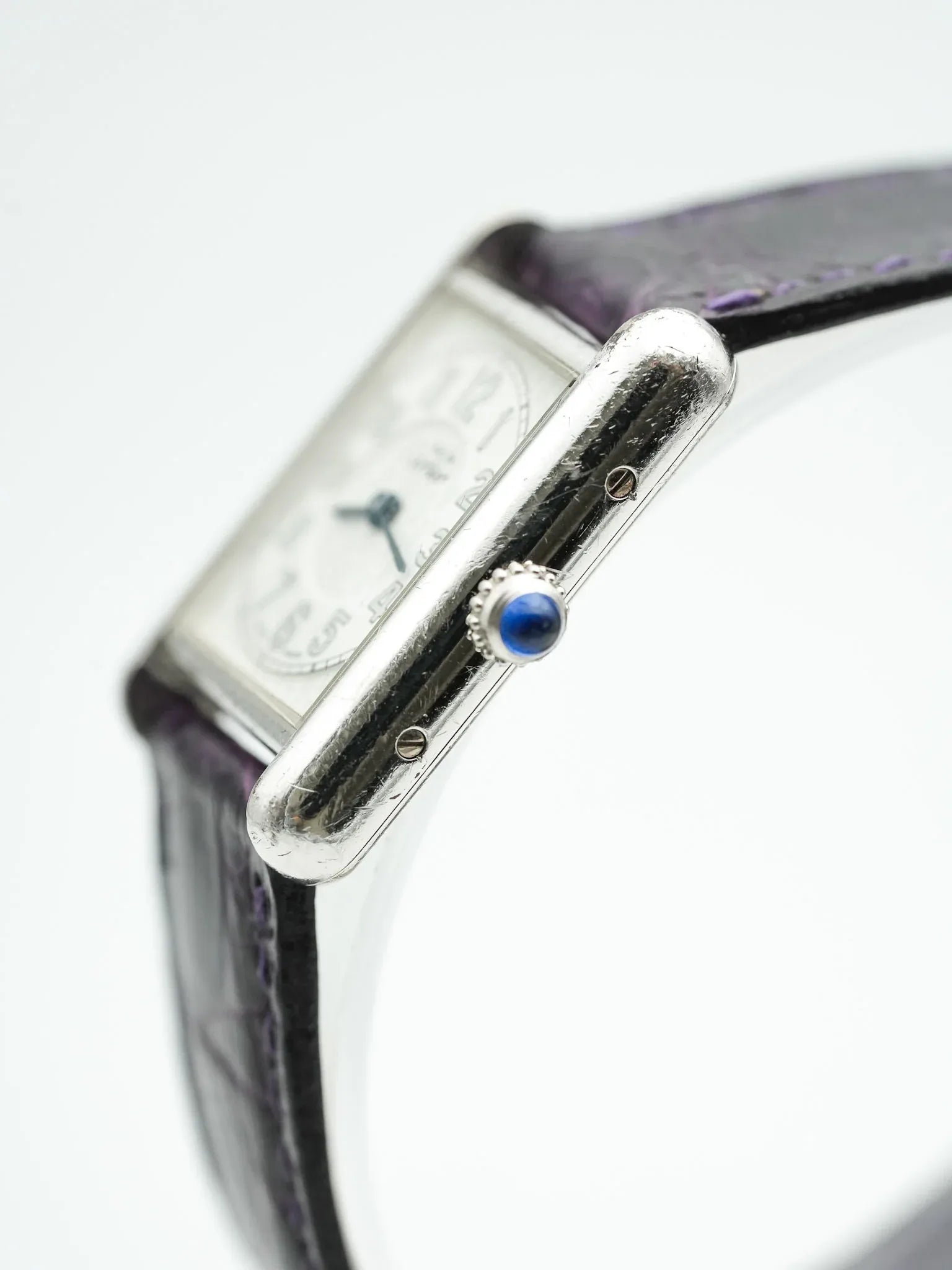 Cartier - Tank Must SM Argent massif avec boucle déployante - 1990s - Atelier Victor - Vintage Shop