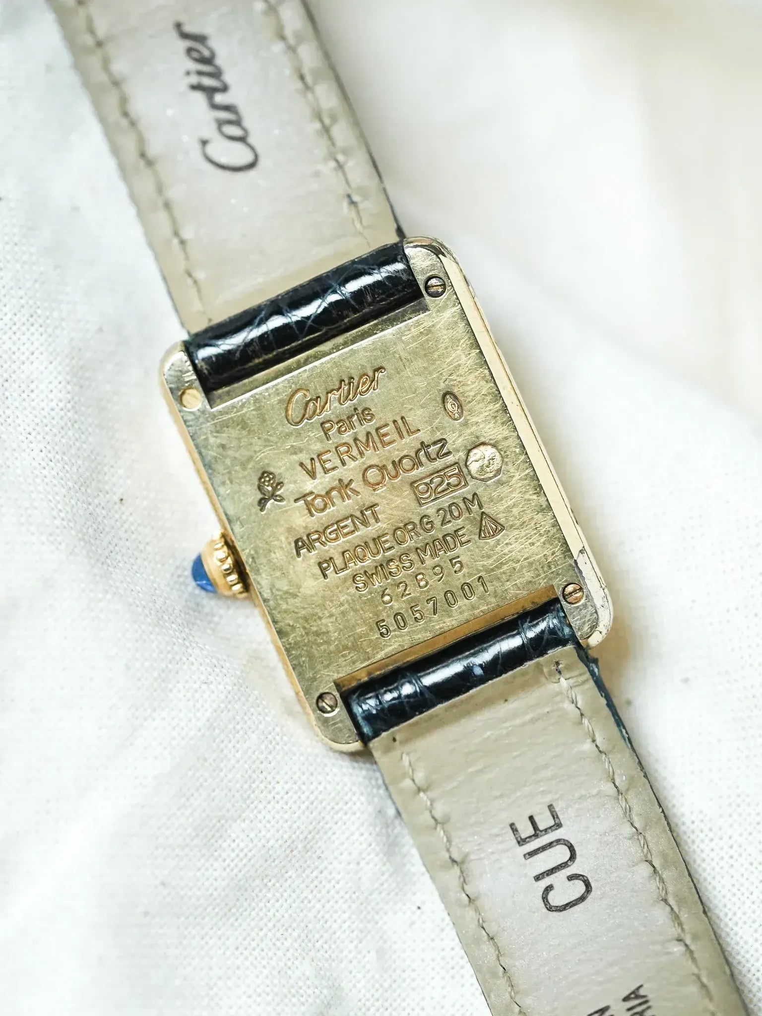 Cartier - Tank Must SM Vermeil Boucle ardillon cadran or - 1990s - Atelier Victor