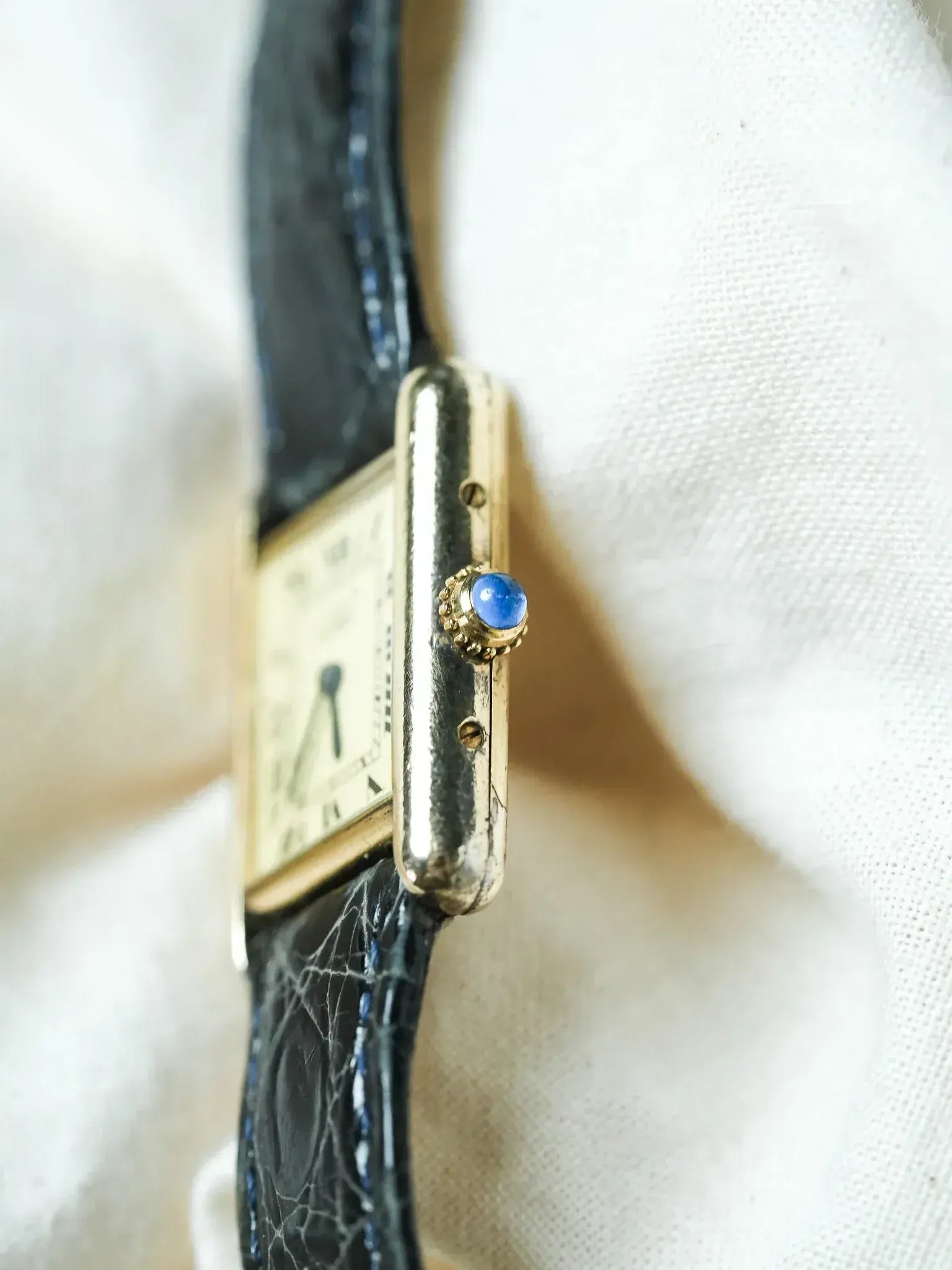 Cartier - Tank Must SM Vermeil Boucle ardillon cadran or - 1990s - Atelier Victor