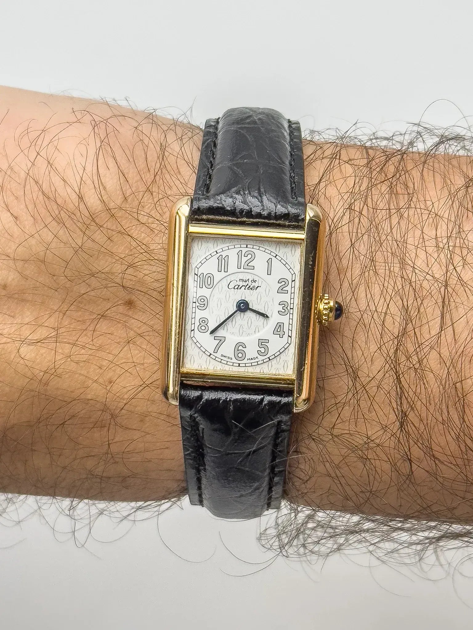 Cartier - Tank Must SM Vermeil Cadran Chiffre Arabes - 1990s - Atelier Victor