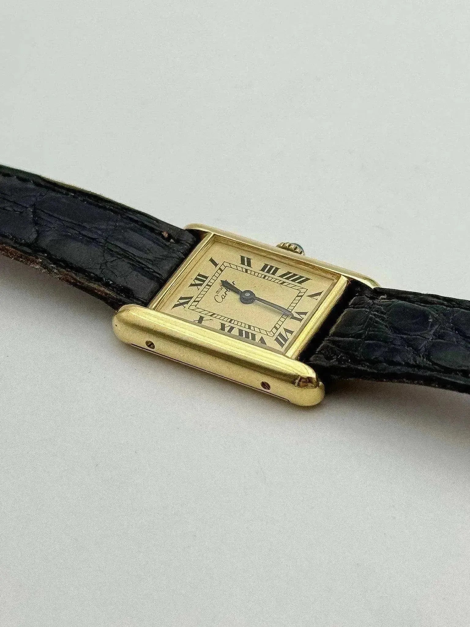 Cartier - Tank Must Sm Vermeil Cadran or - 1980s - Atelier Victor