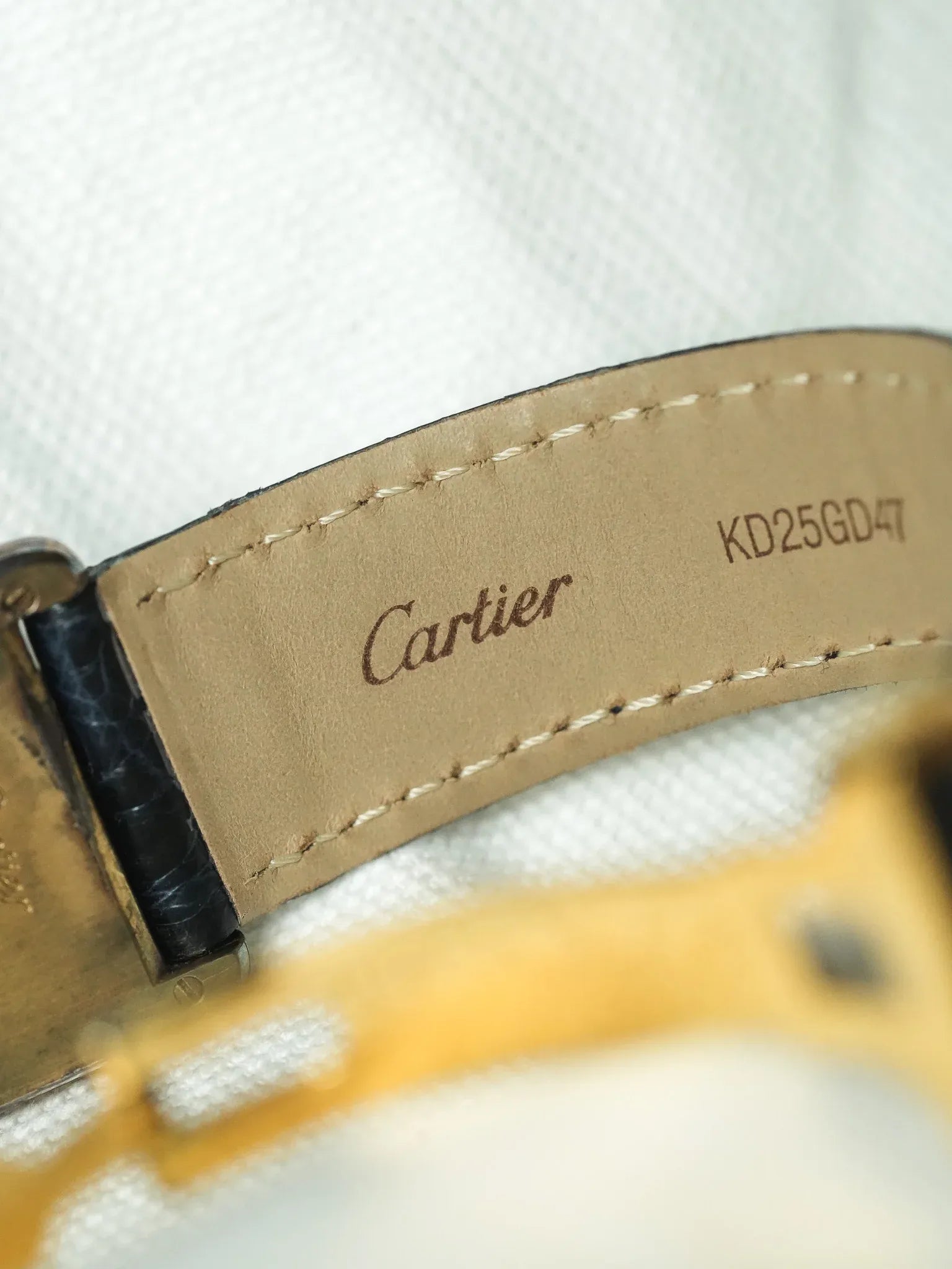 Cartier - Tank Must Vermeil 590005 Medium Opaline Patine Bleu Pétrole - 1980s - Atelier Victor