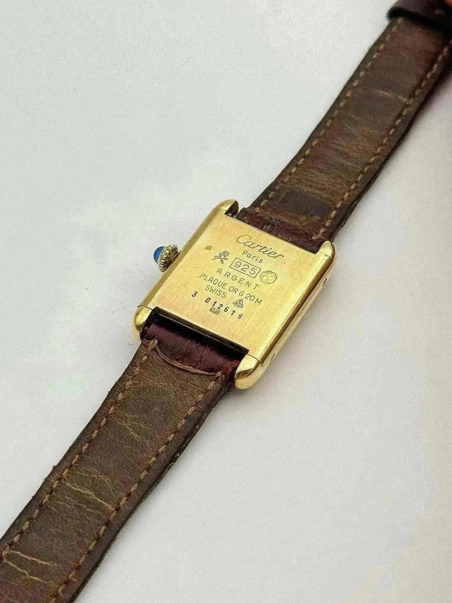 Cartier - Tank Must Vermeil Boucle ardillon Cadran or - 1980s - Atelier Victor