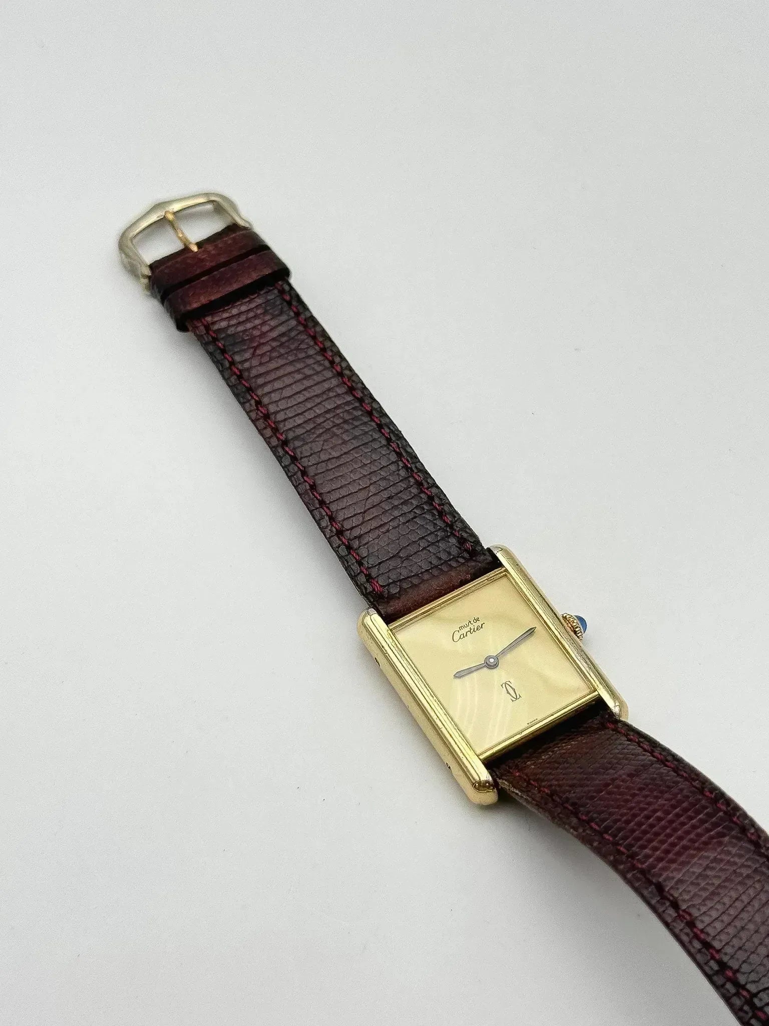 Cartier - Tank Must Vermeil Cadran Lemon - Boite & Papier - 1981 - Atelier Victor