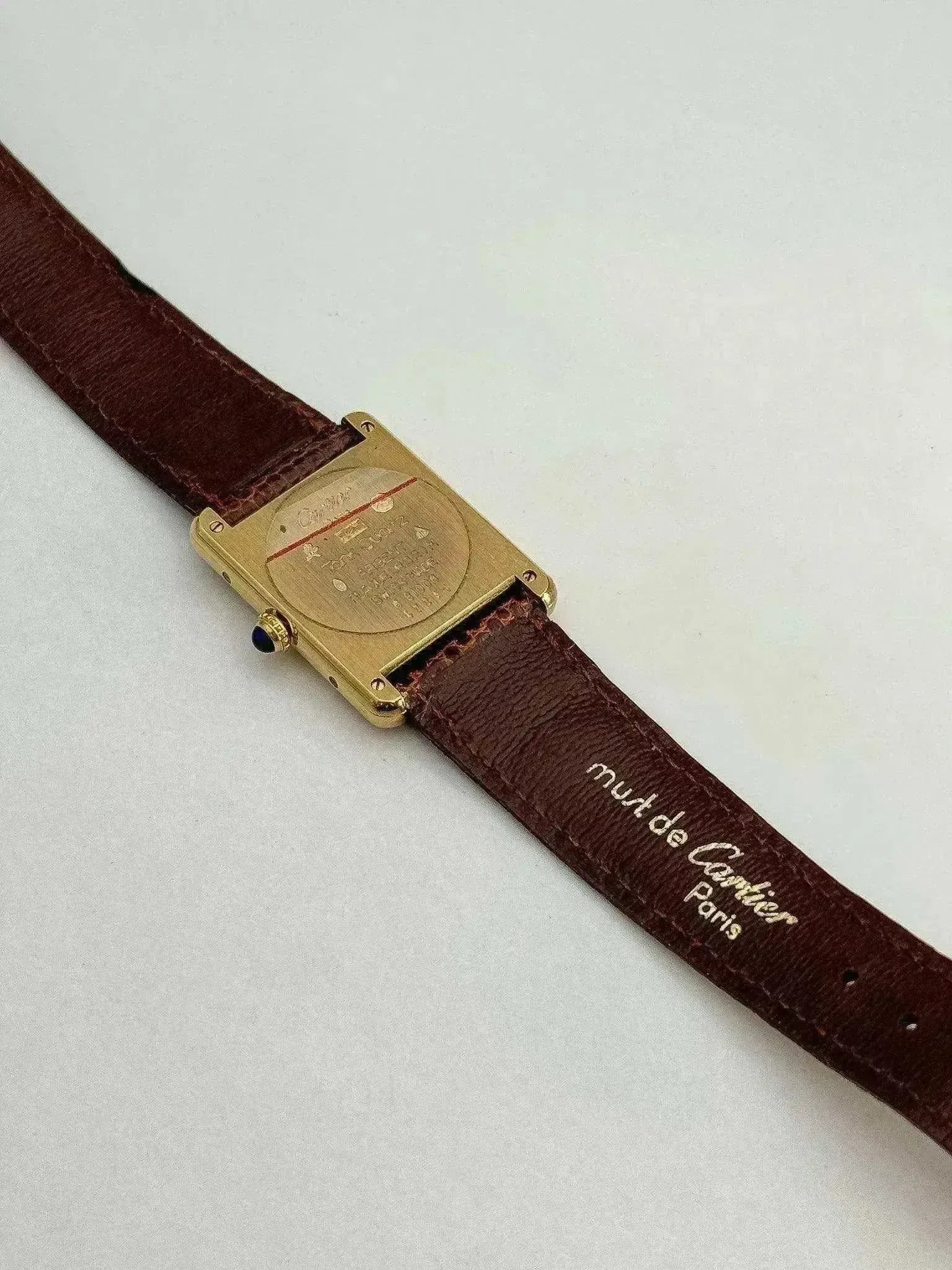 Cartier - Tank Must Vermeil Cadran Opalan - 1980s - Atelier Victor