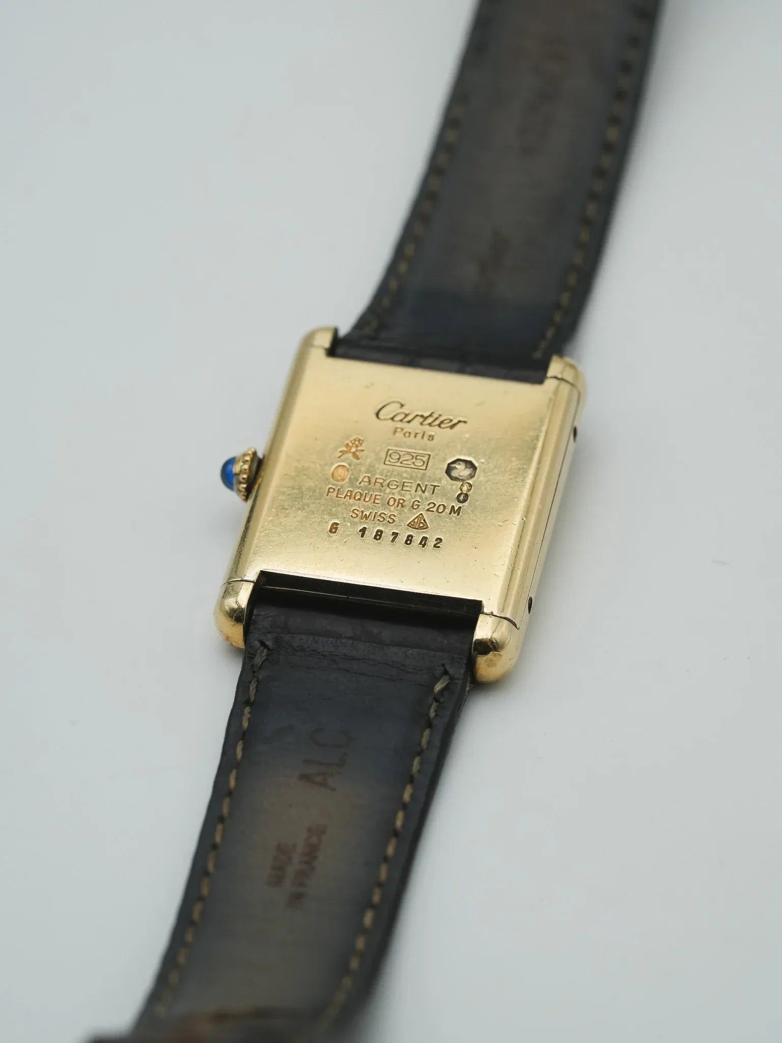 Cartier - Tank Must Vermeil Cadran Romain - 1980s - Atelier Victor - Vintage Shop