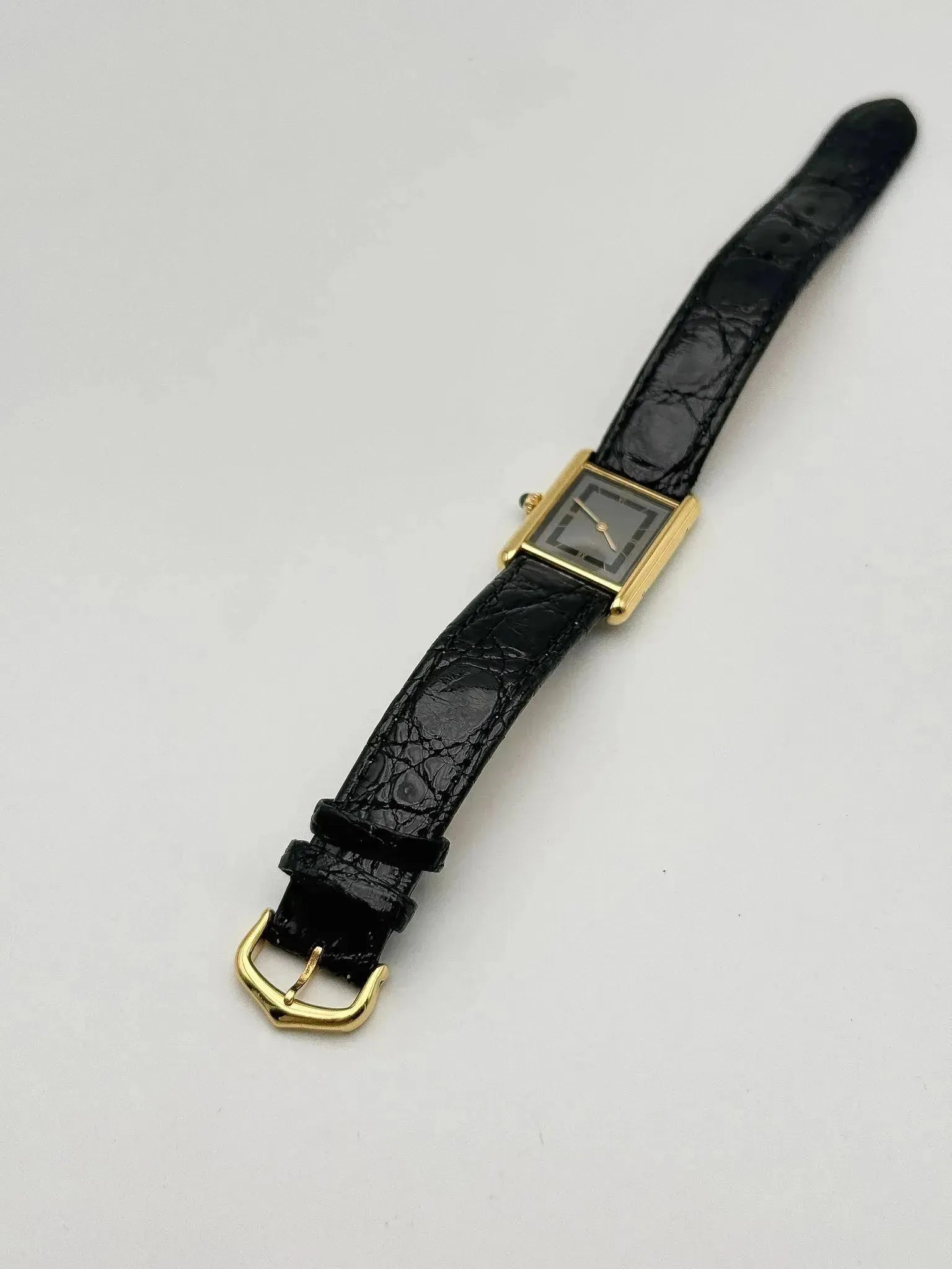 Cartier - Tank Must Vermeil Gris - 1980s - Atelier Victor Paris - Vintage Watch Shop Dubai