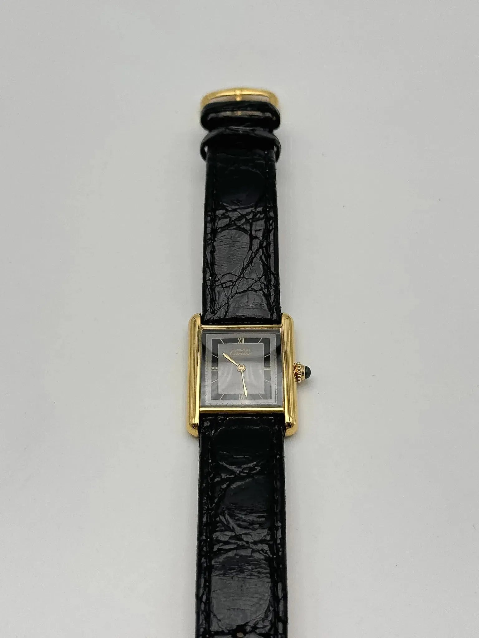 Cartier - Tank Must Vermeil Gris - 1980s - Atelier Victor Paris - Vintage Watch Shop Dubai