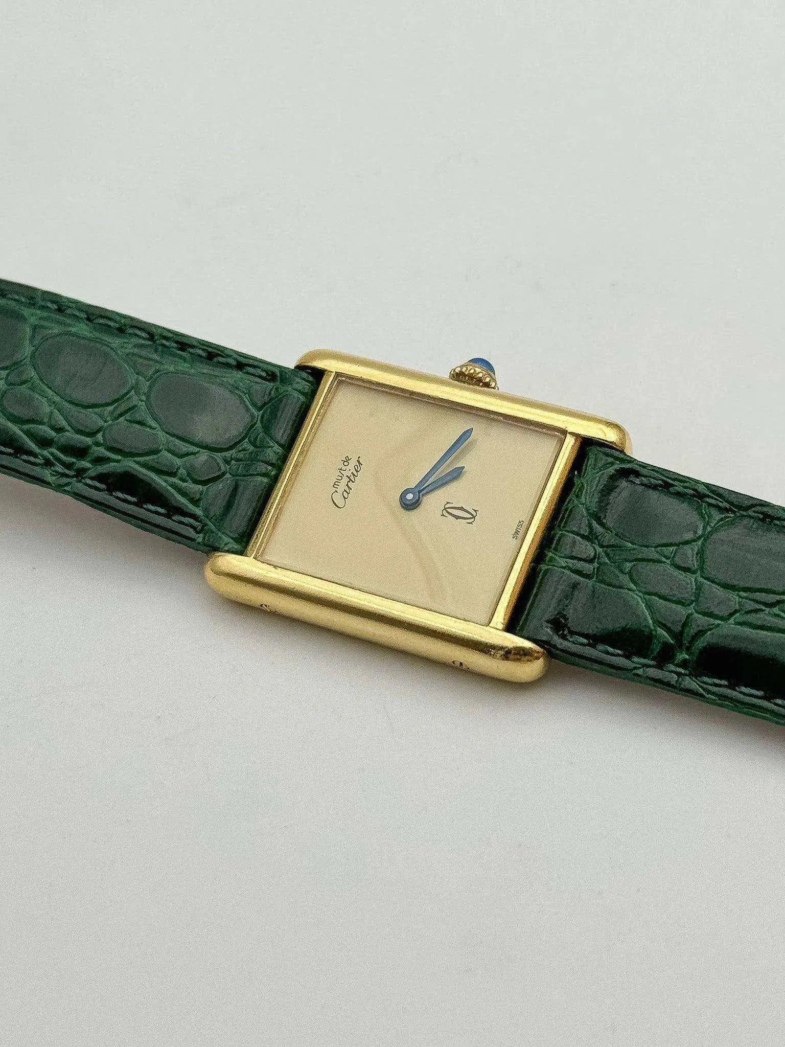 Cartier - Tank Must Vermeil Lemon - 1980s - Atelier Victor Paris - Vintage Watch Shop Dubai