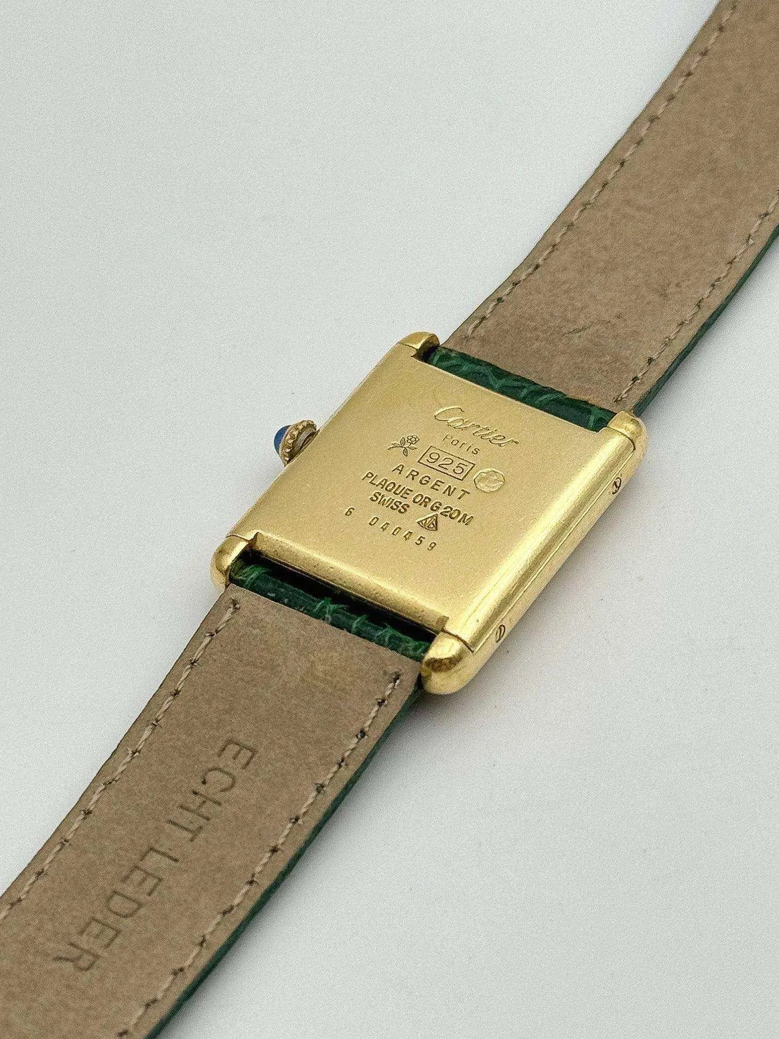 Cartier - Tank Must Vermeil Lemon - 1980s - Atelier Victor Paris - Vintage Watch Shop Dubai