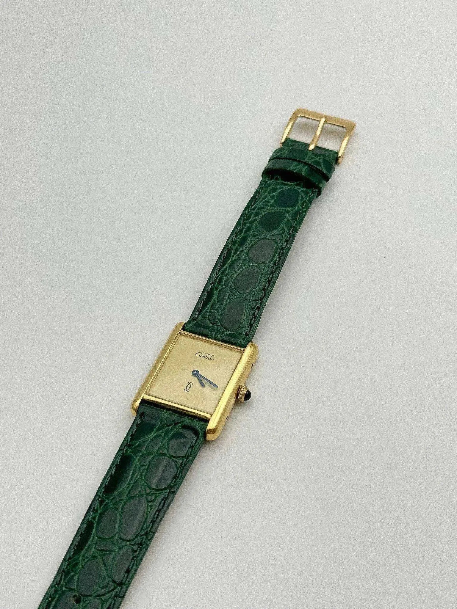 Cartier - Tank Must Vermeil Lemon - 1980s - Atelier Victor Paris - Vintage Watch Shop Dubai