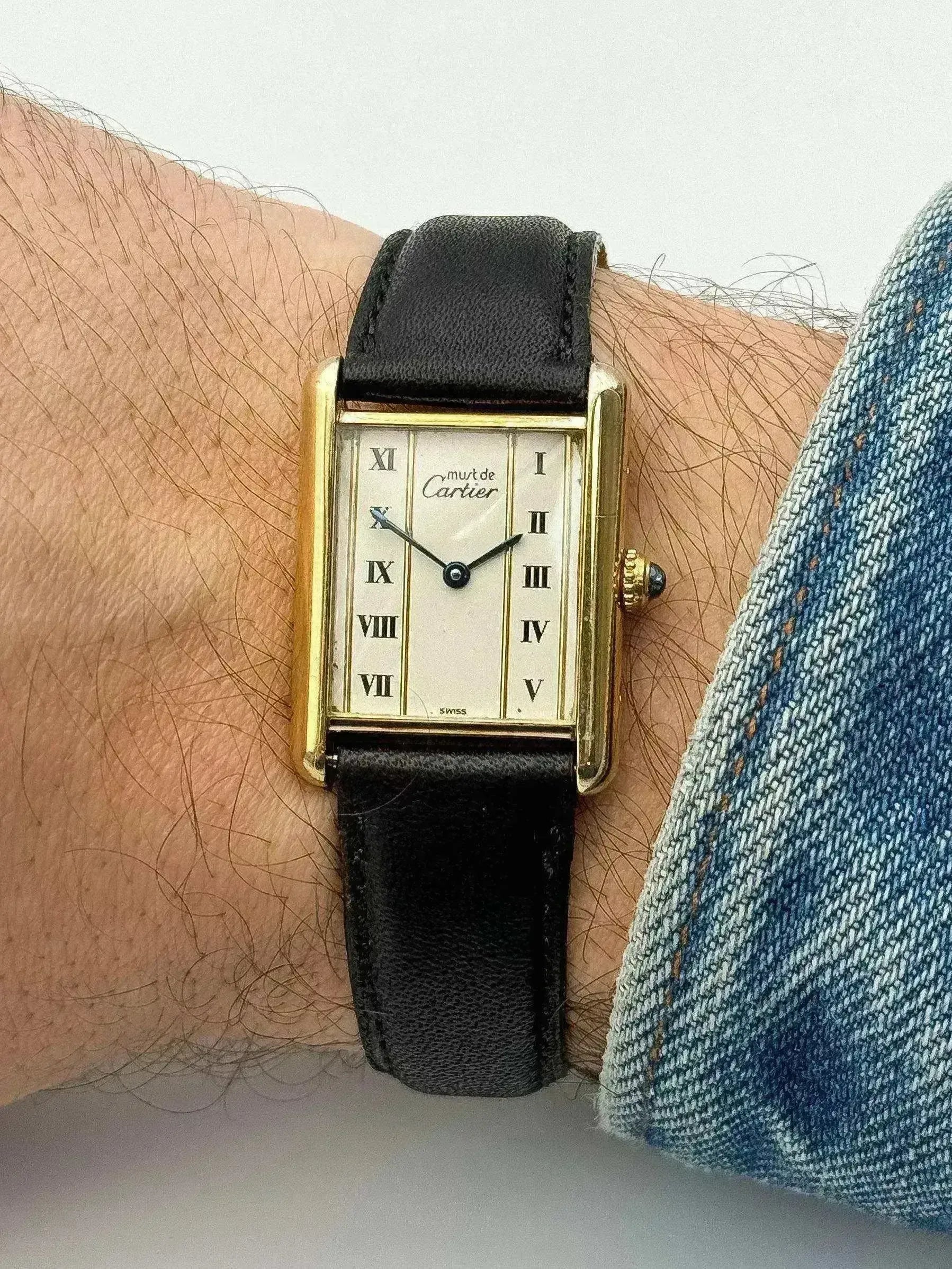 Cartier - Tank Must Vermeil LM Arabes - 1980s - Atelier Victor