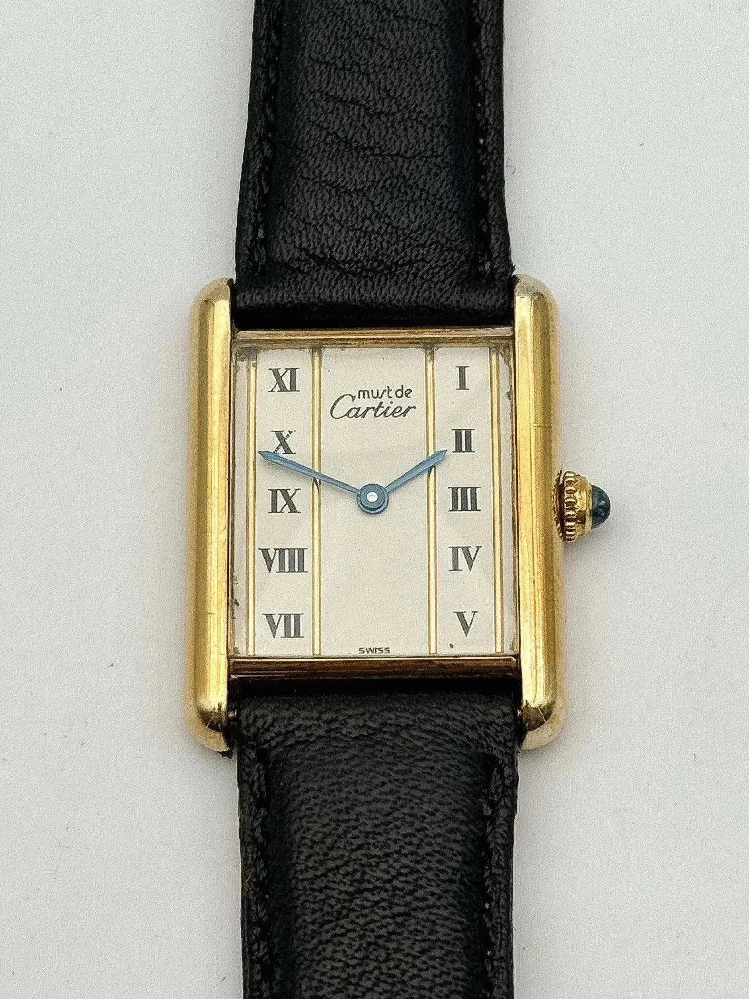 Cartier - Tank Must Vermeil LM Arabes - 1980s - Atelier Victor