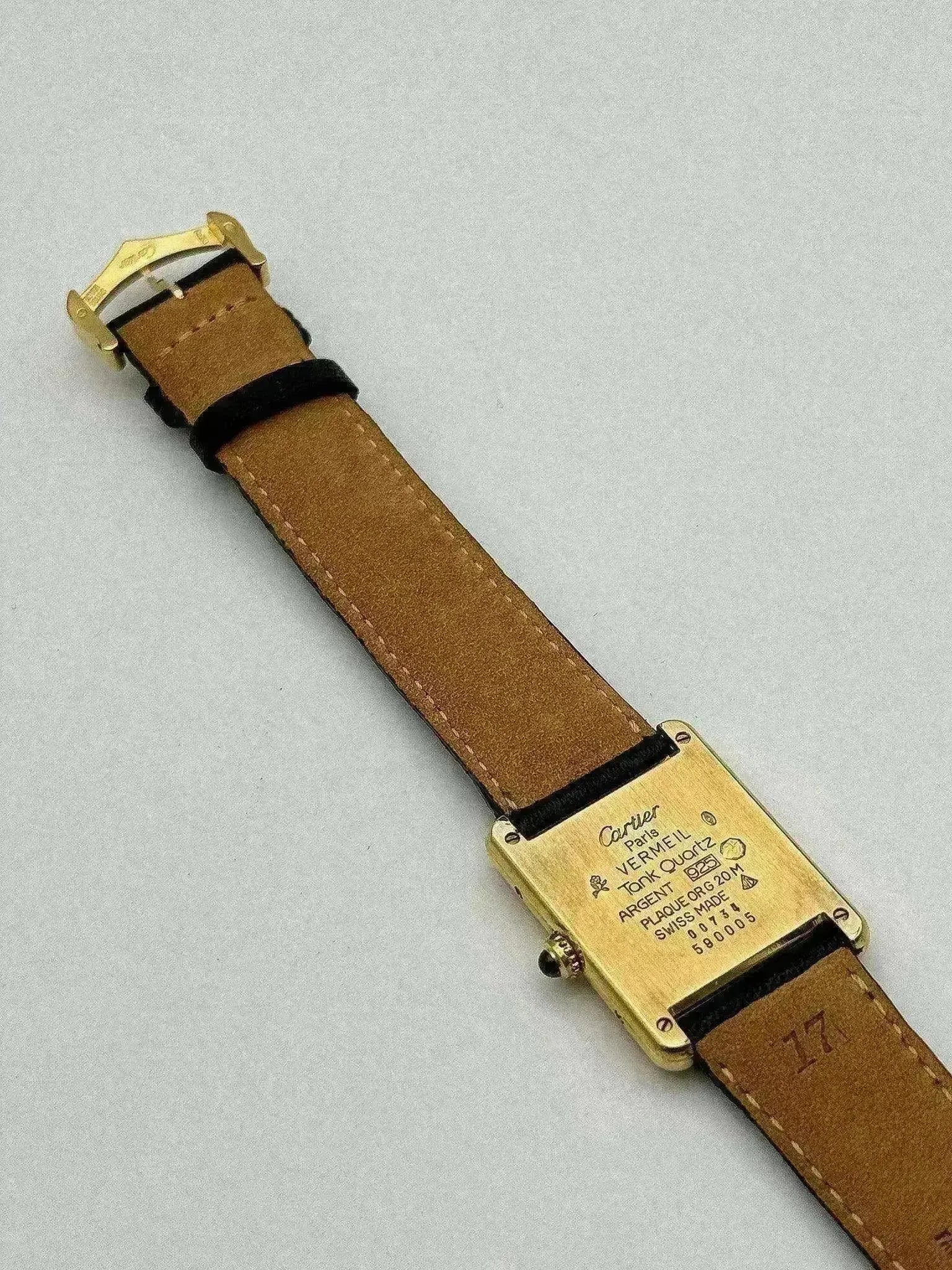 Cartier - Tank Must Vermeil LM Arabes - 1980s - Atelier Victor