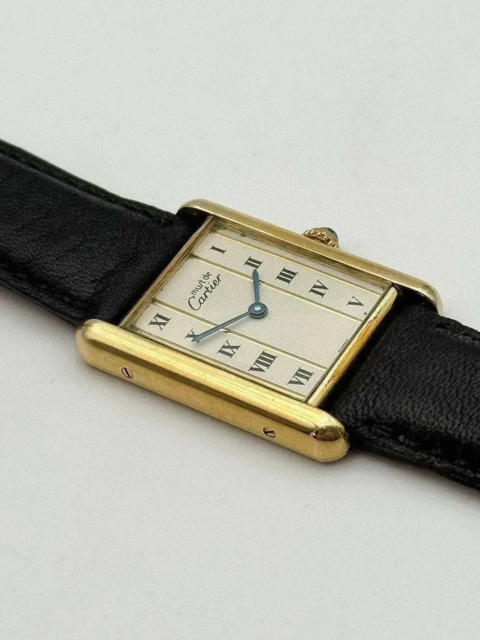 Cartier - Tank Must Vermeil LM Arabes - 1980s - Atelier Victor