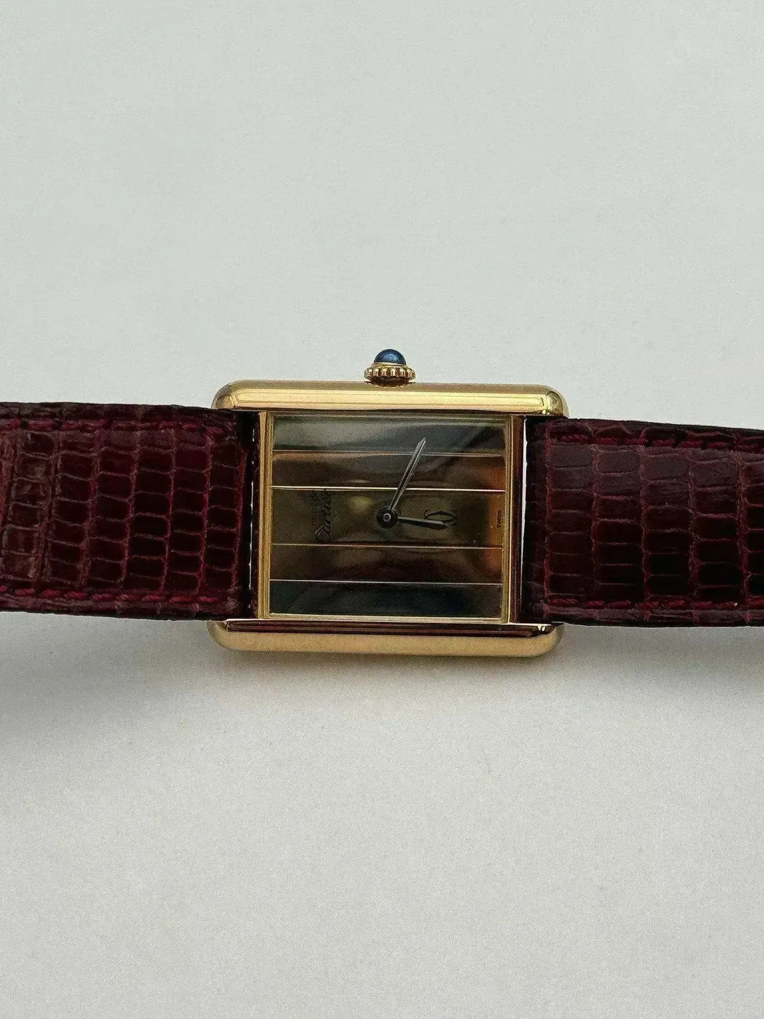 Cartier - Tank Must Vermeil Trinity - NOS - 1980S - Atelier Victor