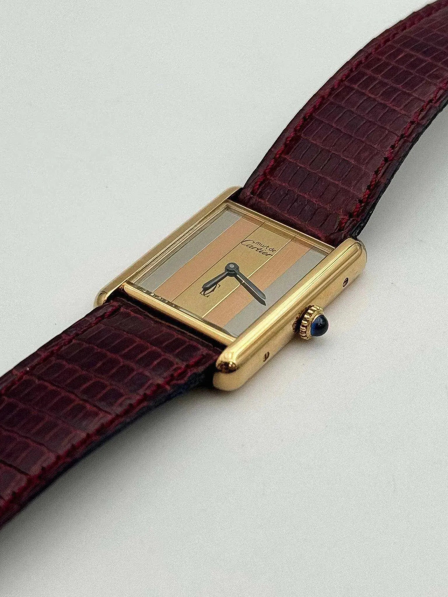 Cartier - Tank Must Vermeil Trinity - NOS - 1980S - Atelier Victor - Vintage Shop