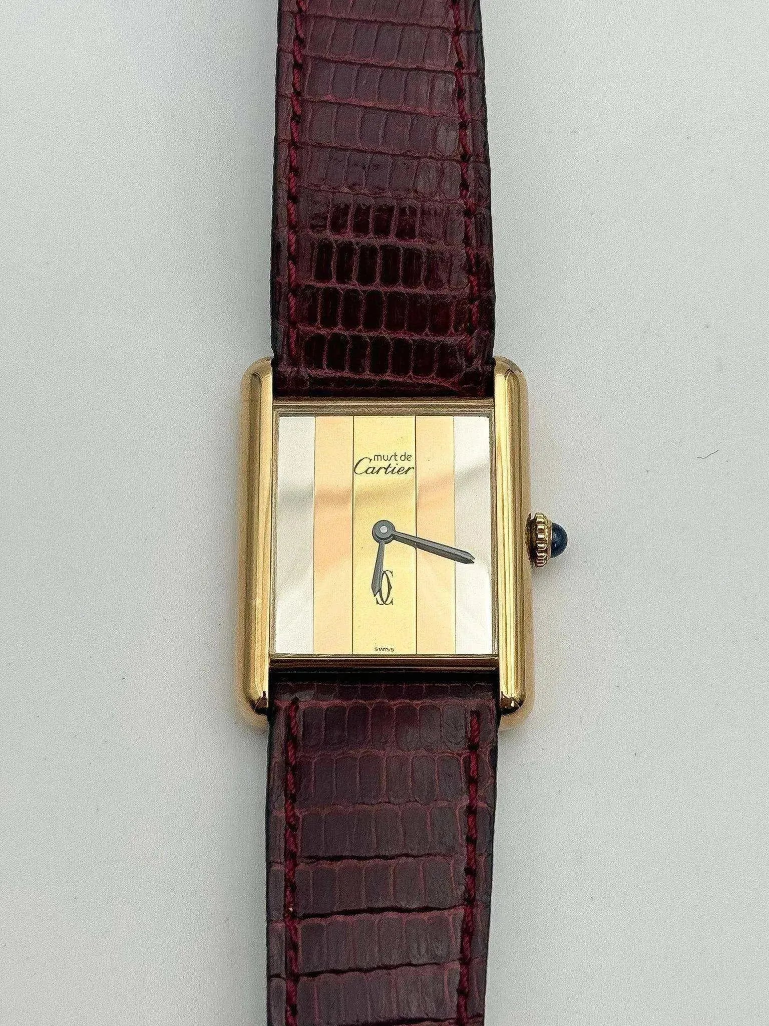 Cartier - Tank Must Vermeil Trinity - NOS - 1980S - Atelier Victor - Vintage Shop