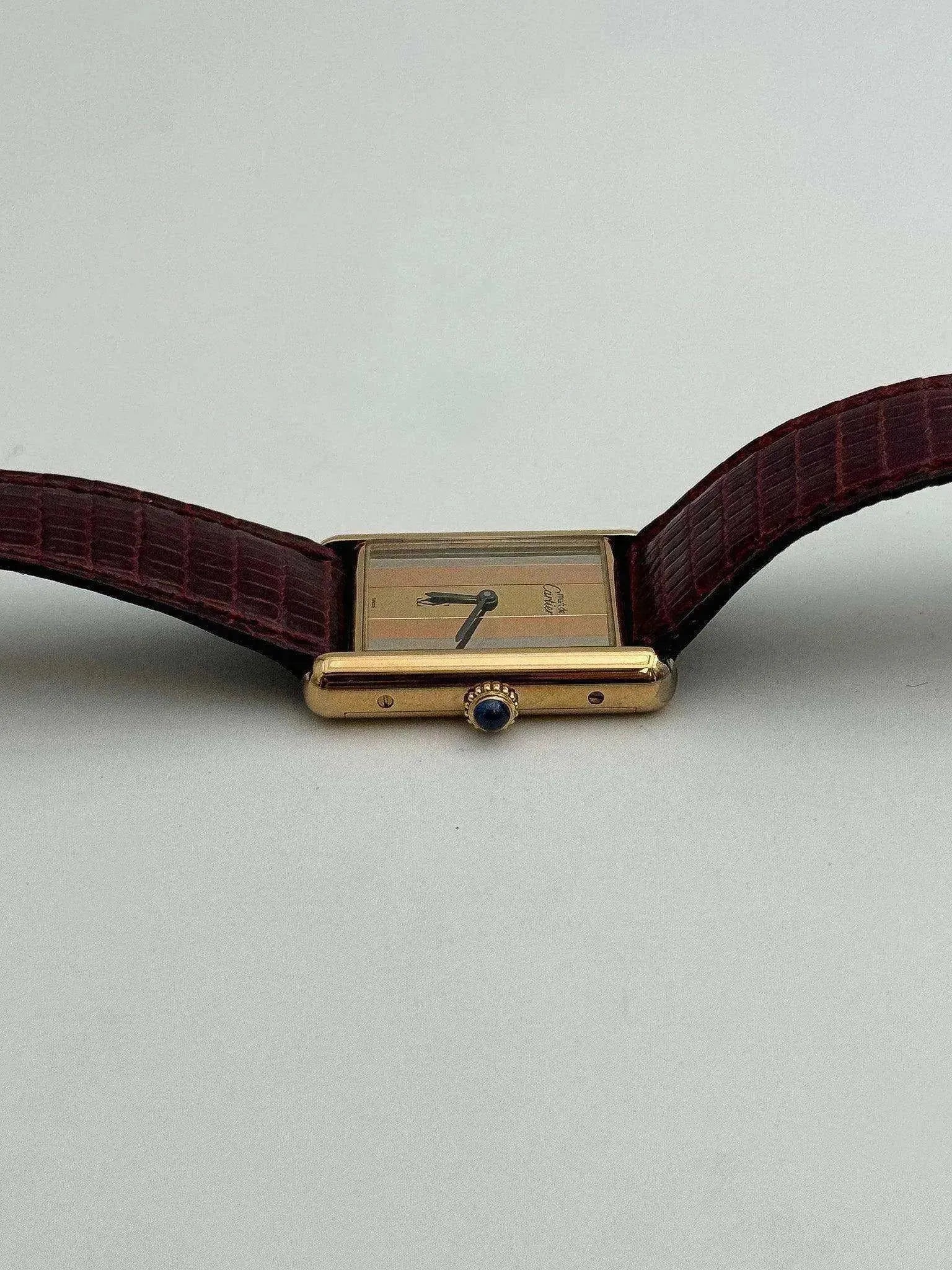 Cartier - Tank Must Vermeil Trinity - NOS - 1980S - Atelier Victor - Vintage Shop