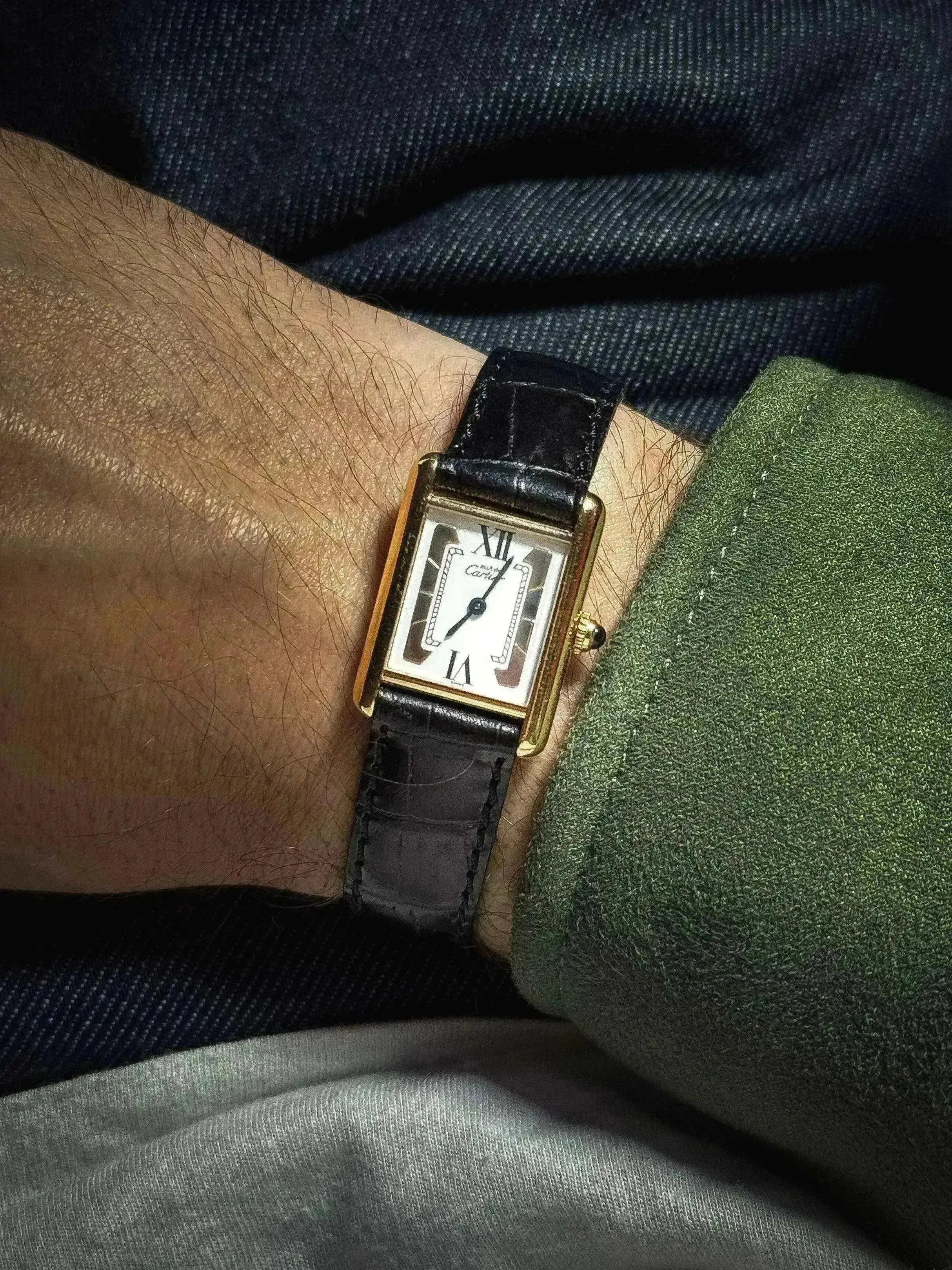 Cartier - Tank Must Vermeil Trinity SM - Full set - 1990s - Atelier Victor