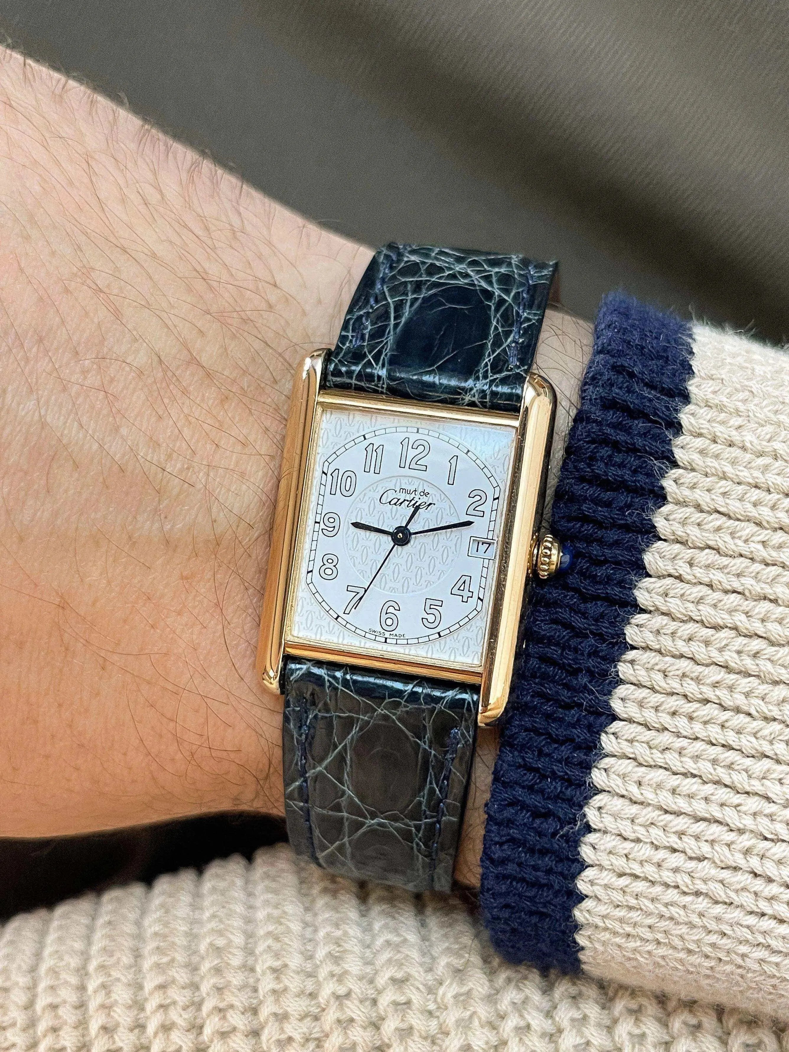 Cartier - Tank Must XL Vermeil Boucle Déployante - 1990S - Atelier Victor Paris - Vintage Watch Shop Dubai