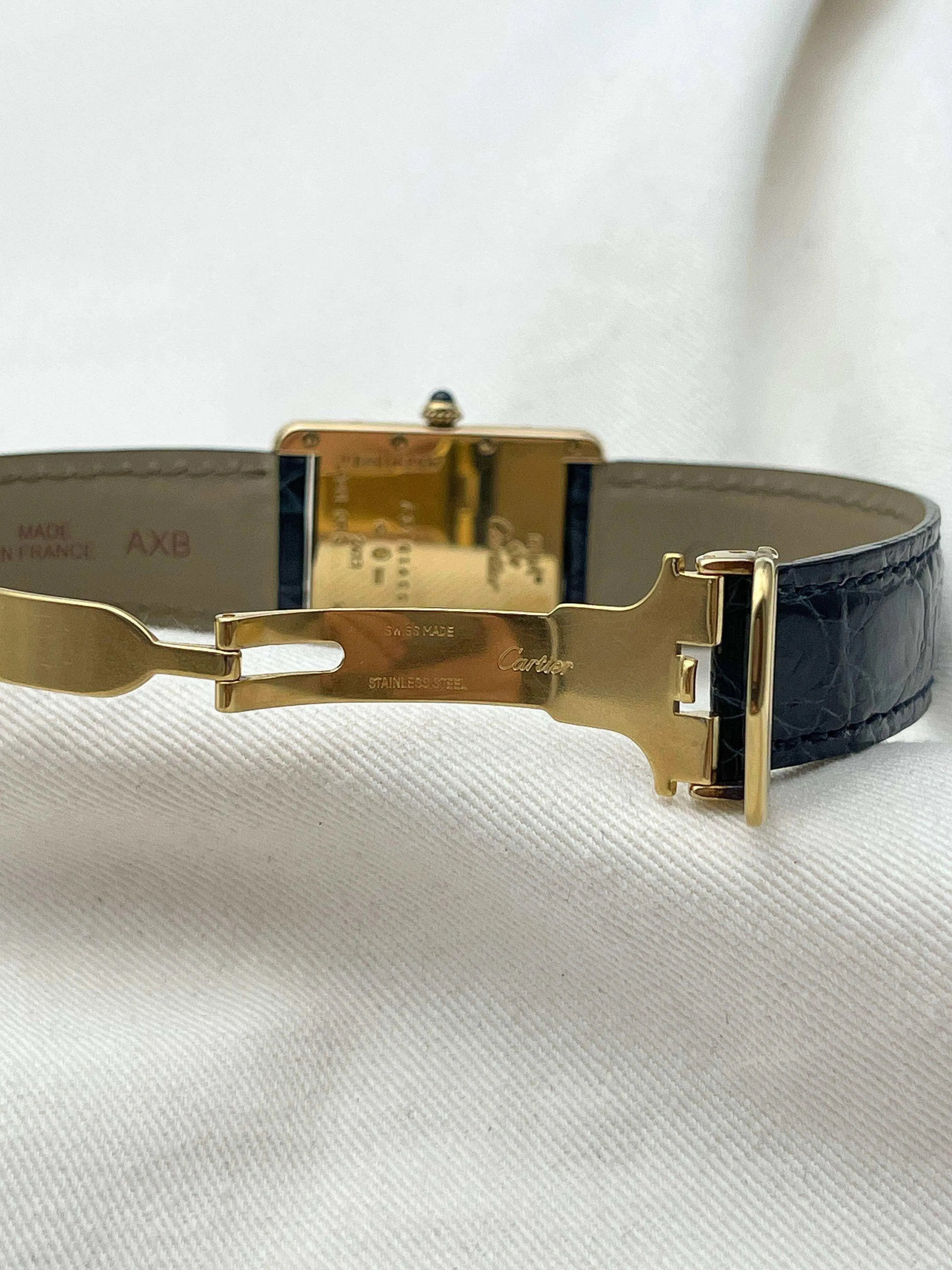Cartier - Tank Must XL Vermeil Boucle Déployante - 1990S - Atelier Victor Paris - Vintage Watch Shop Dubai