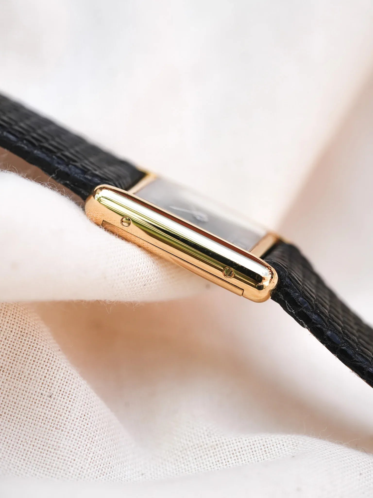 Cartier - Tank SM Must Vermeil Noir Spider - 1980s - Atelier Victor