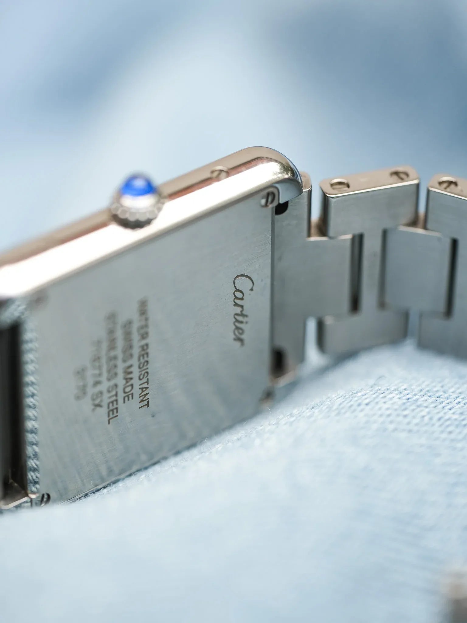 Cartier - Tank Solo 3170 bracelet acier unisexe - 2010s - Atelier Victor