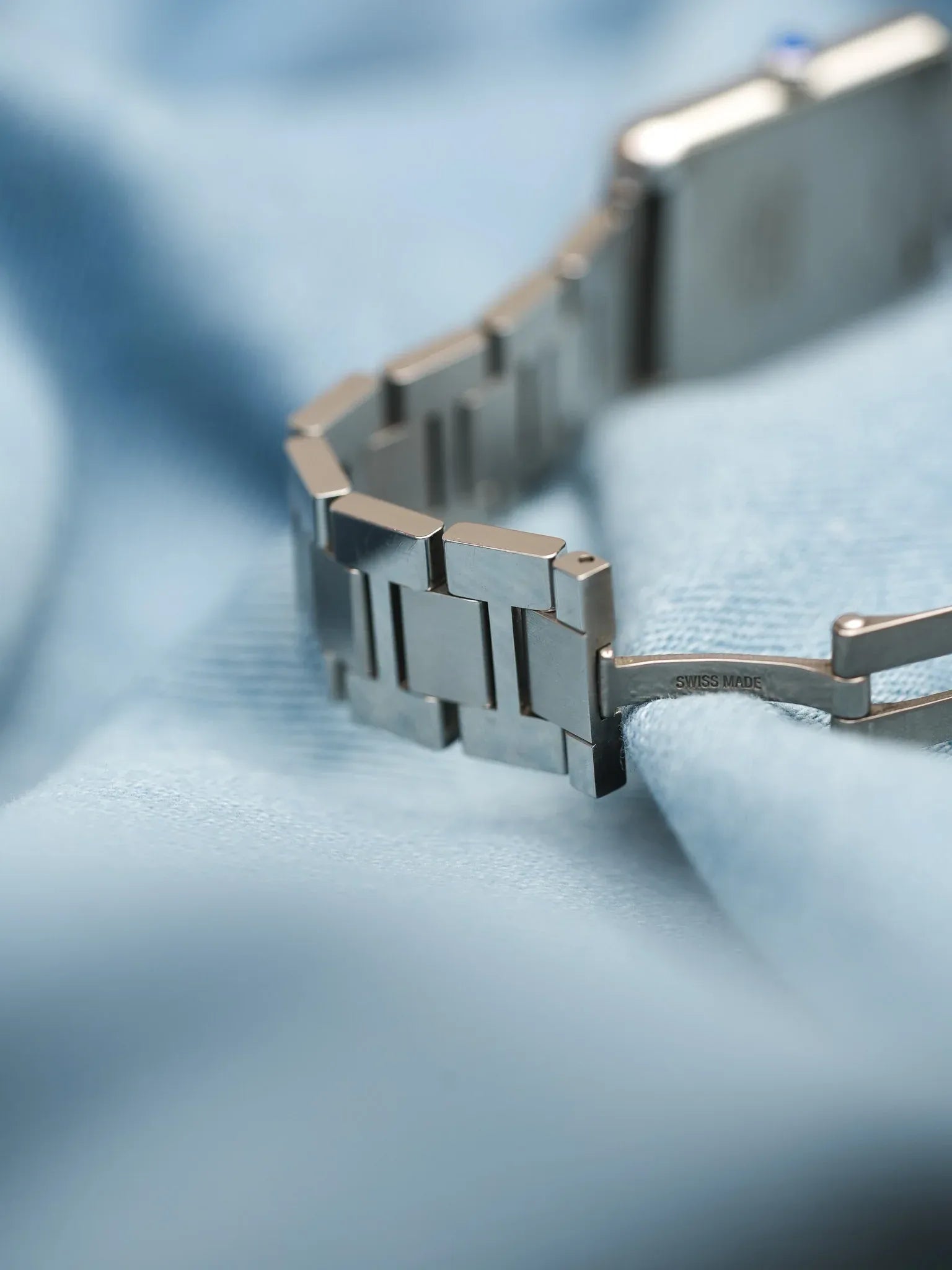 Cartier - Tank Solo 3170 bracelet acier unisexe - 2010s - Atelier Victor - Vintage Shop