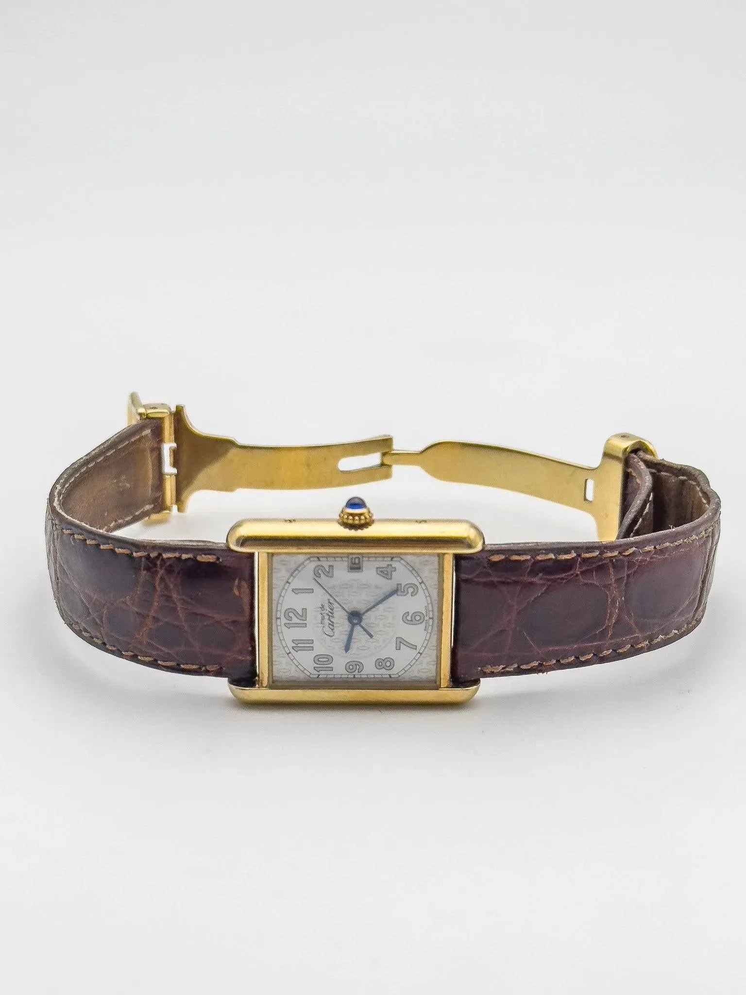 Cartier - Tank XL Must Vermeil Boucle Déployante - 1990s - Atelier Victor Paris - Vintage Watch Shop Dubai